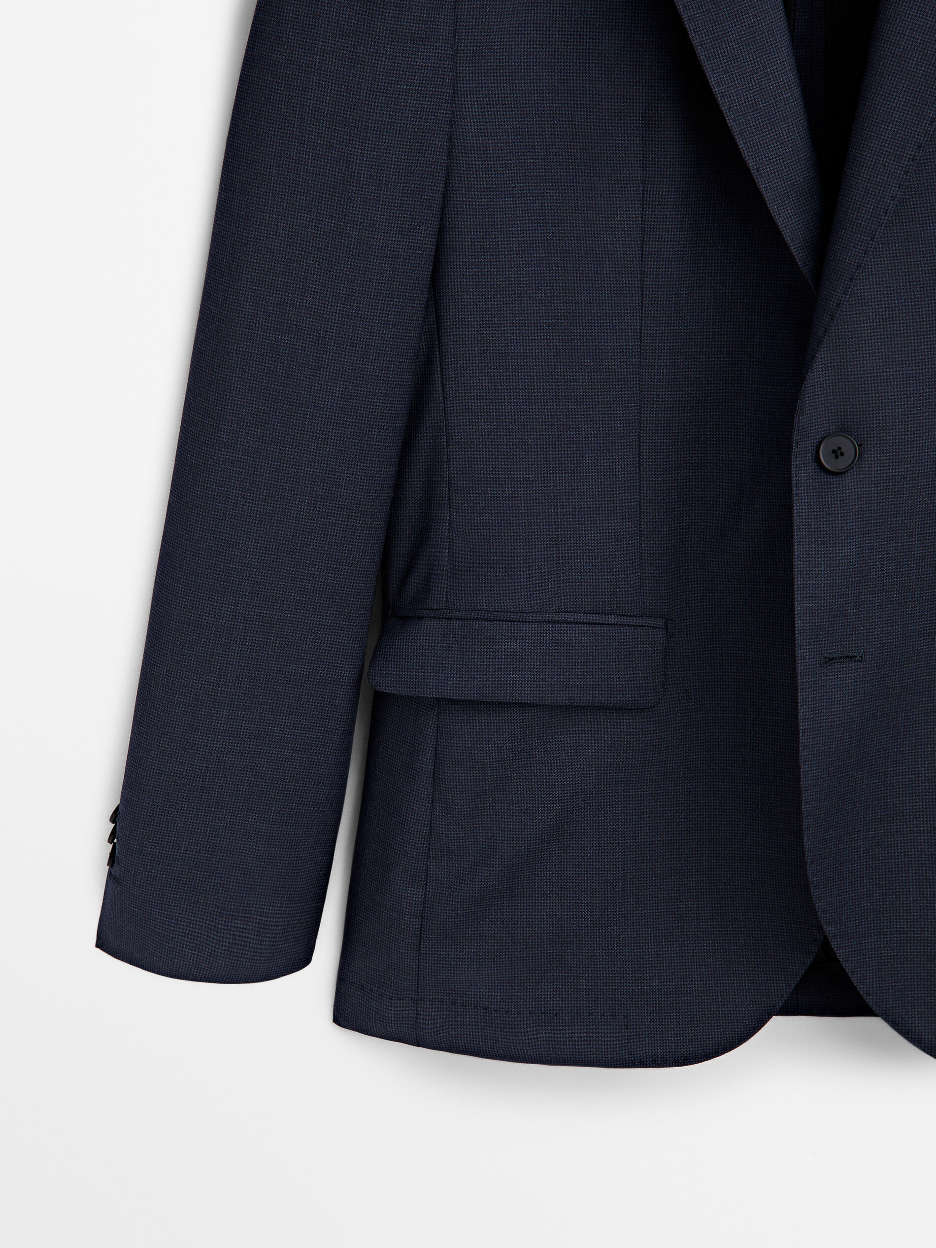 Navy best sale houndstooth blazer