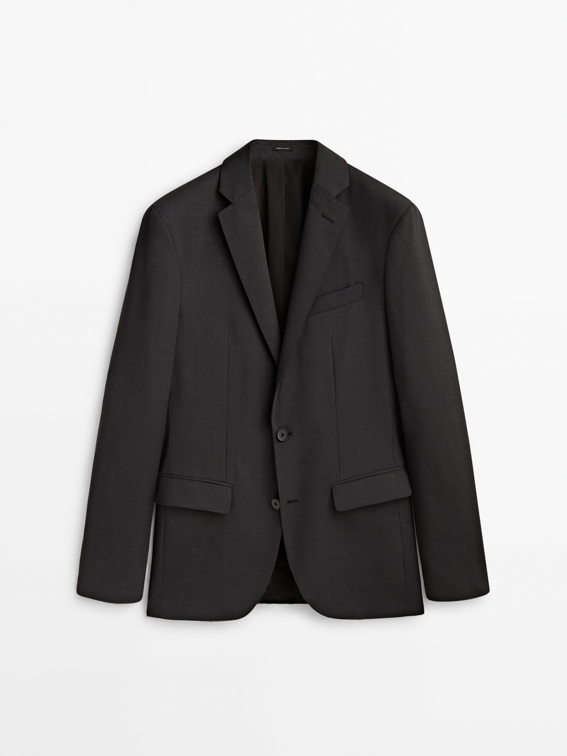 Textured suit blazer deals