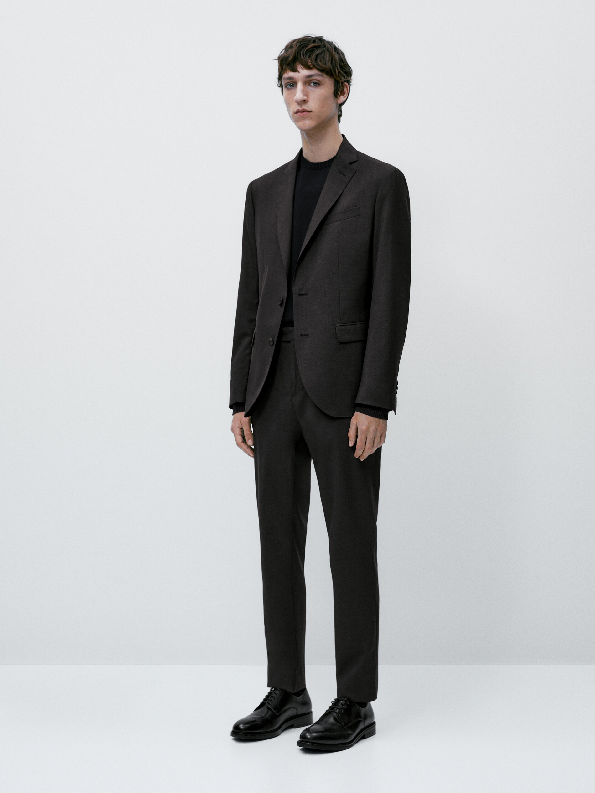 Textured 2025 suit blazer