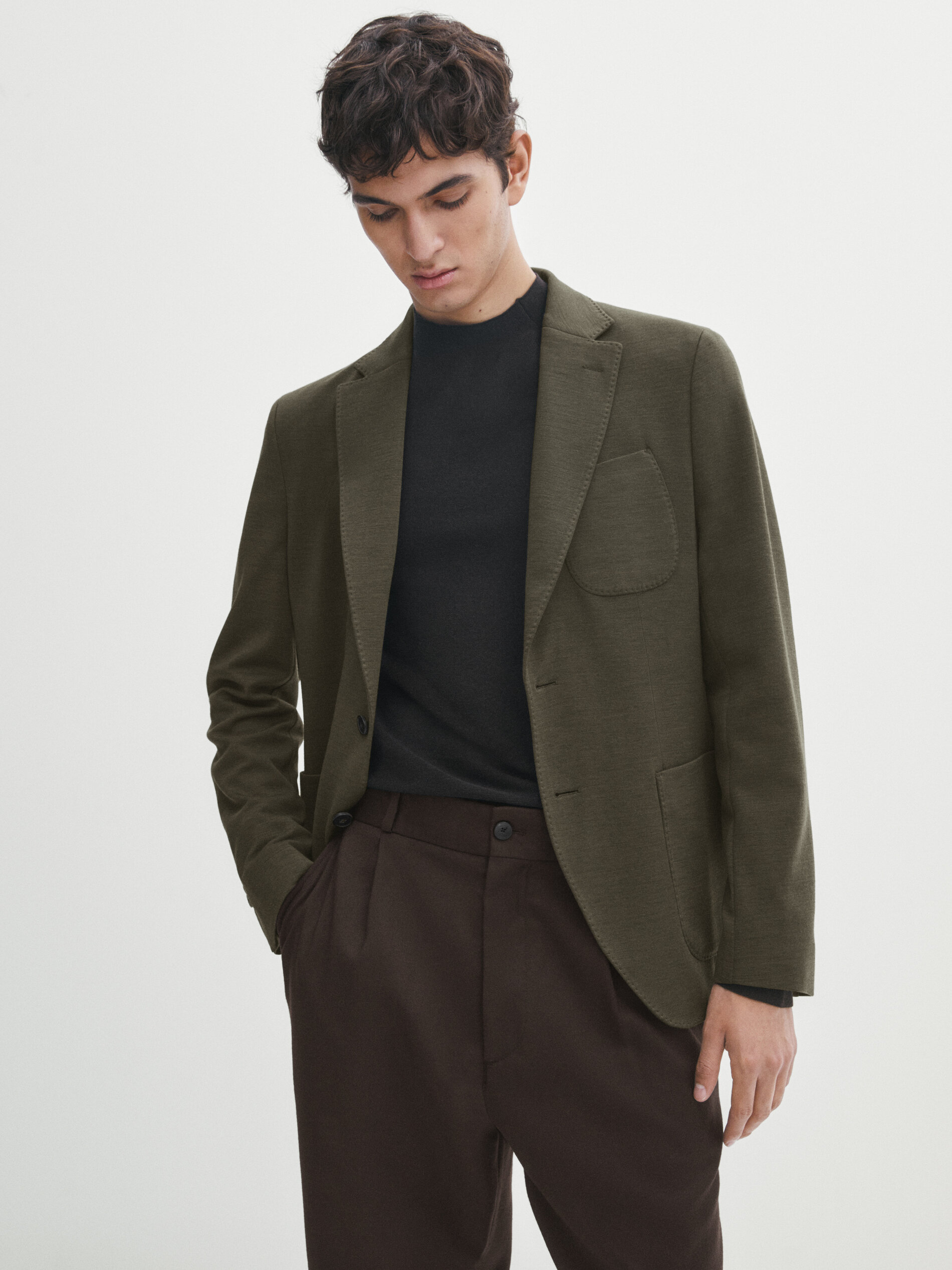 Massimo dutti sales green blazer