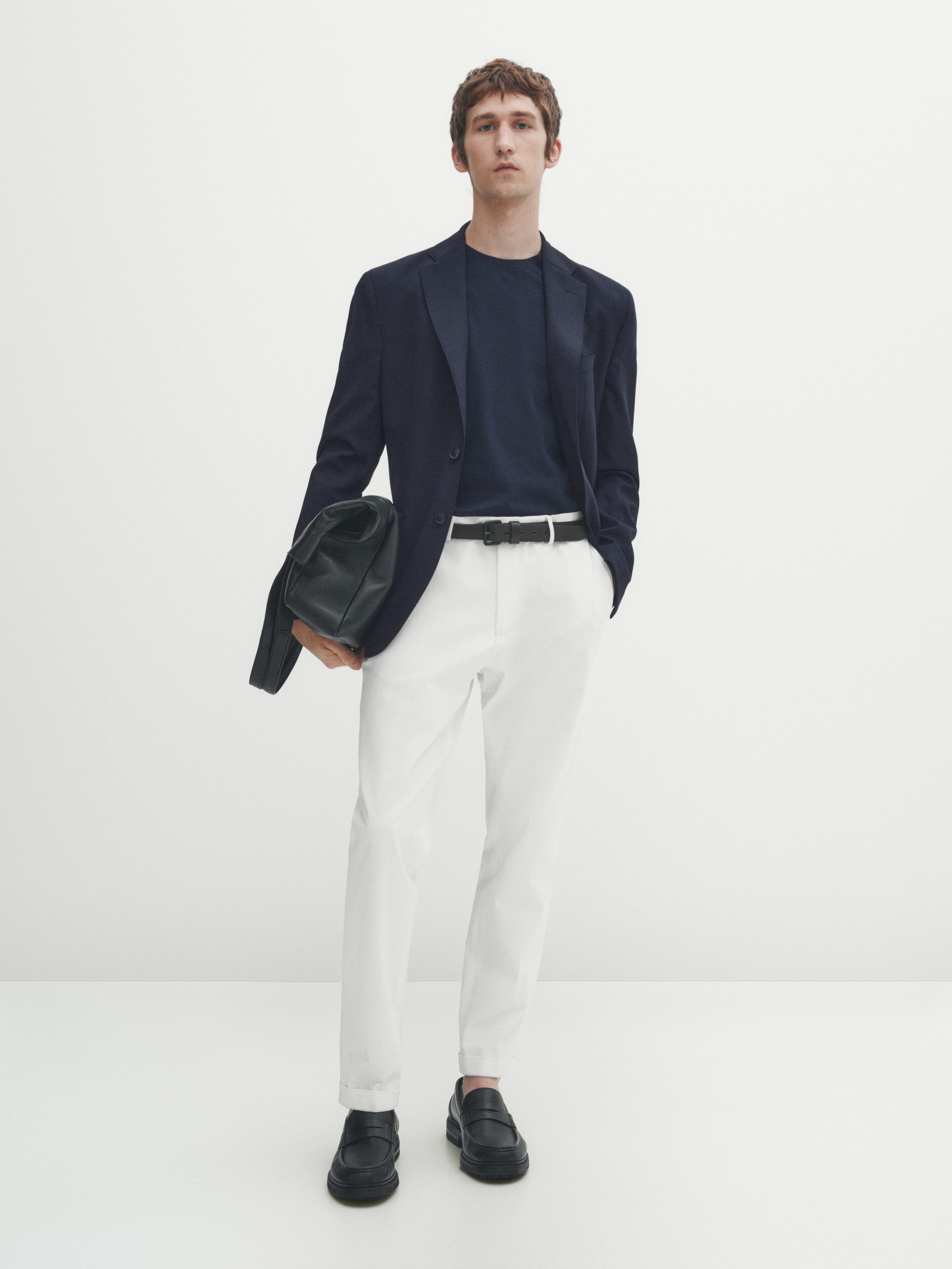 Navy hotsell textured blazer
