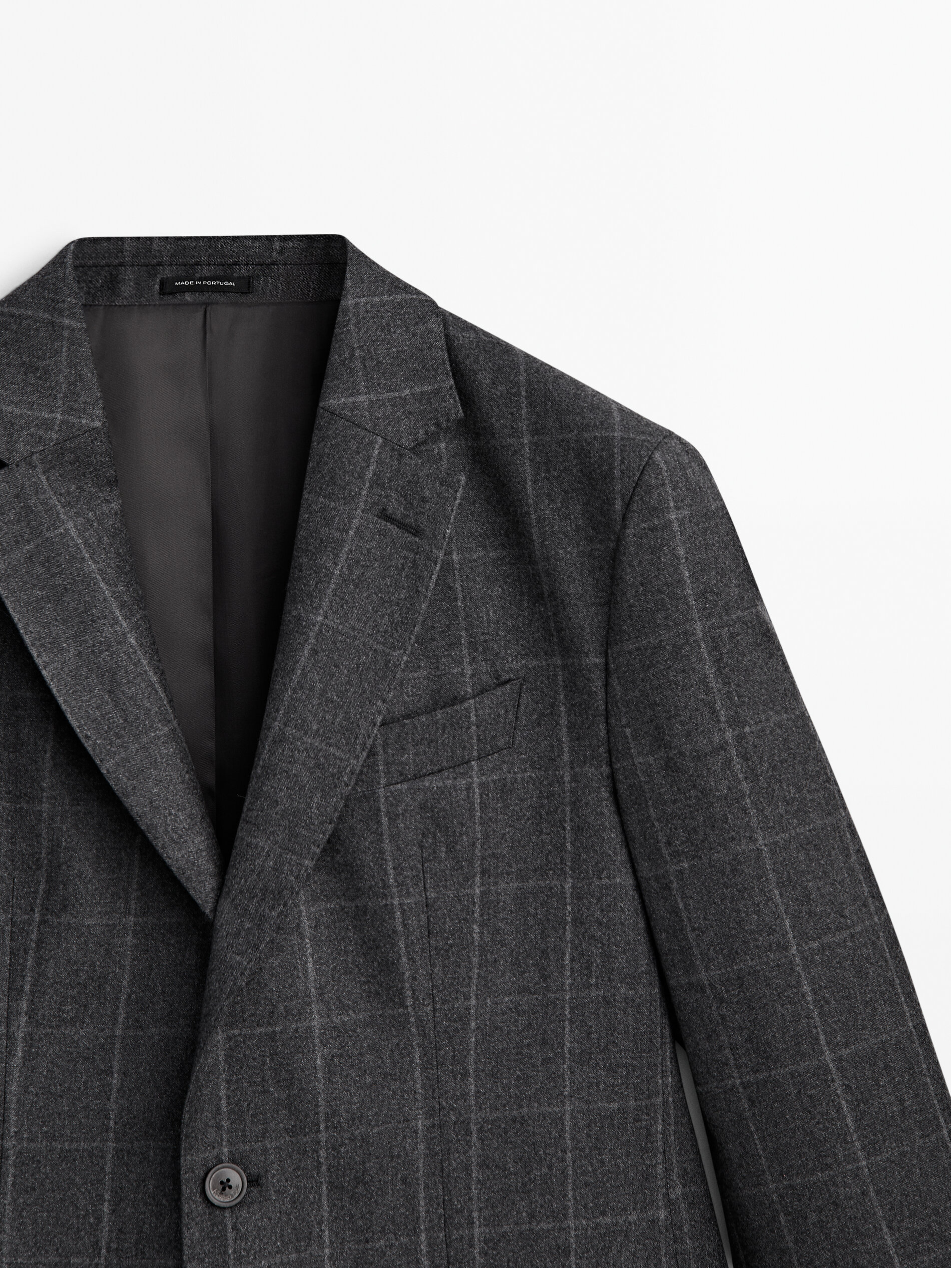 Massimo dutti herringbone blazer cheap