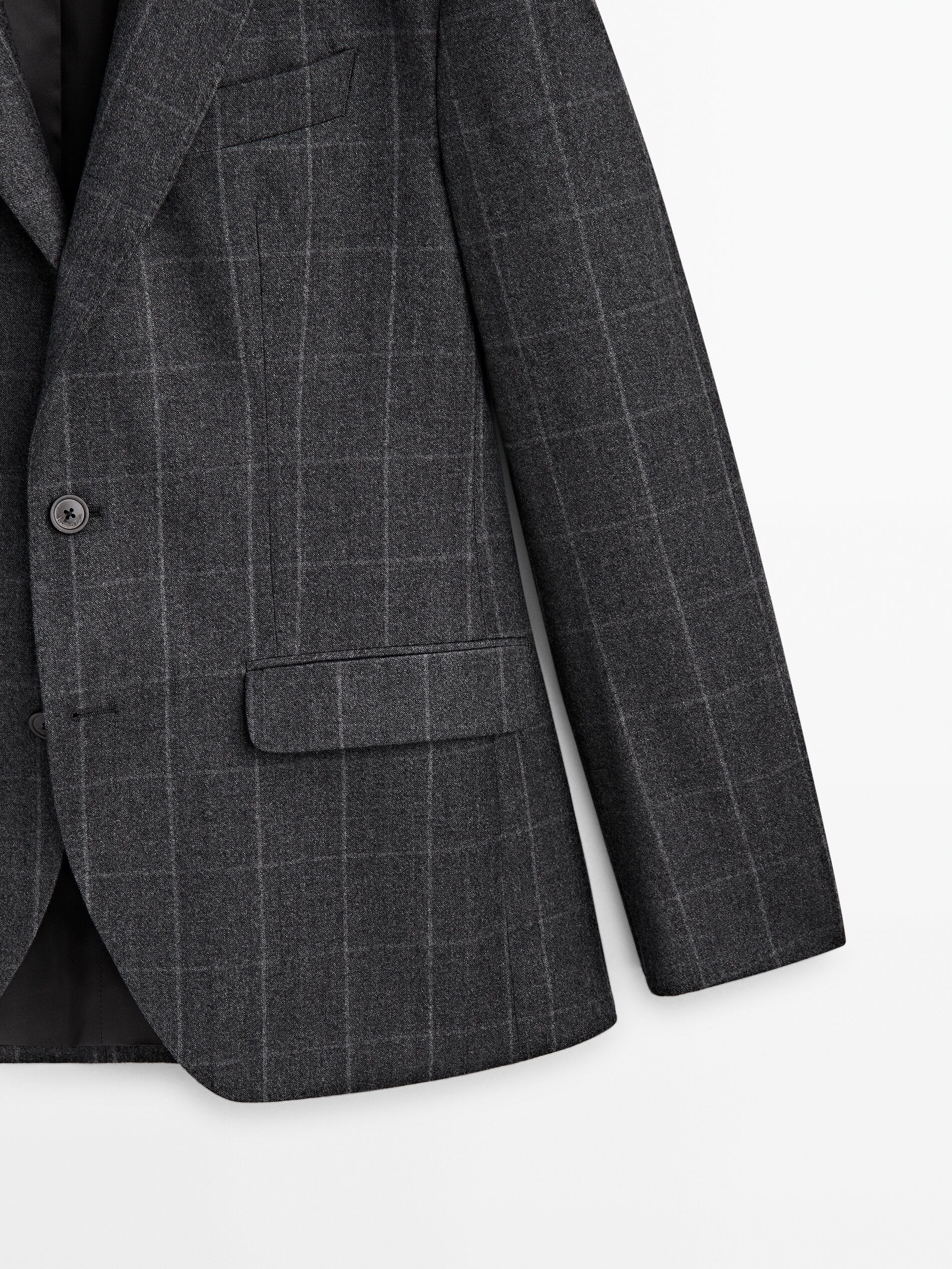 Massimo dutti new arrivals checked blazer