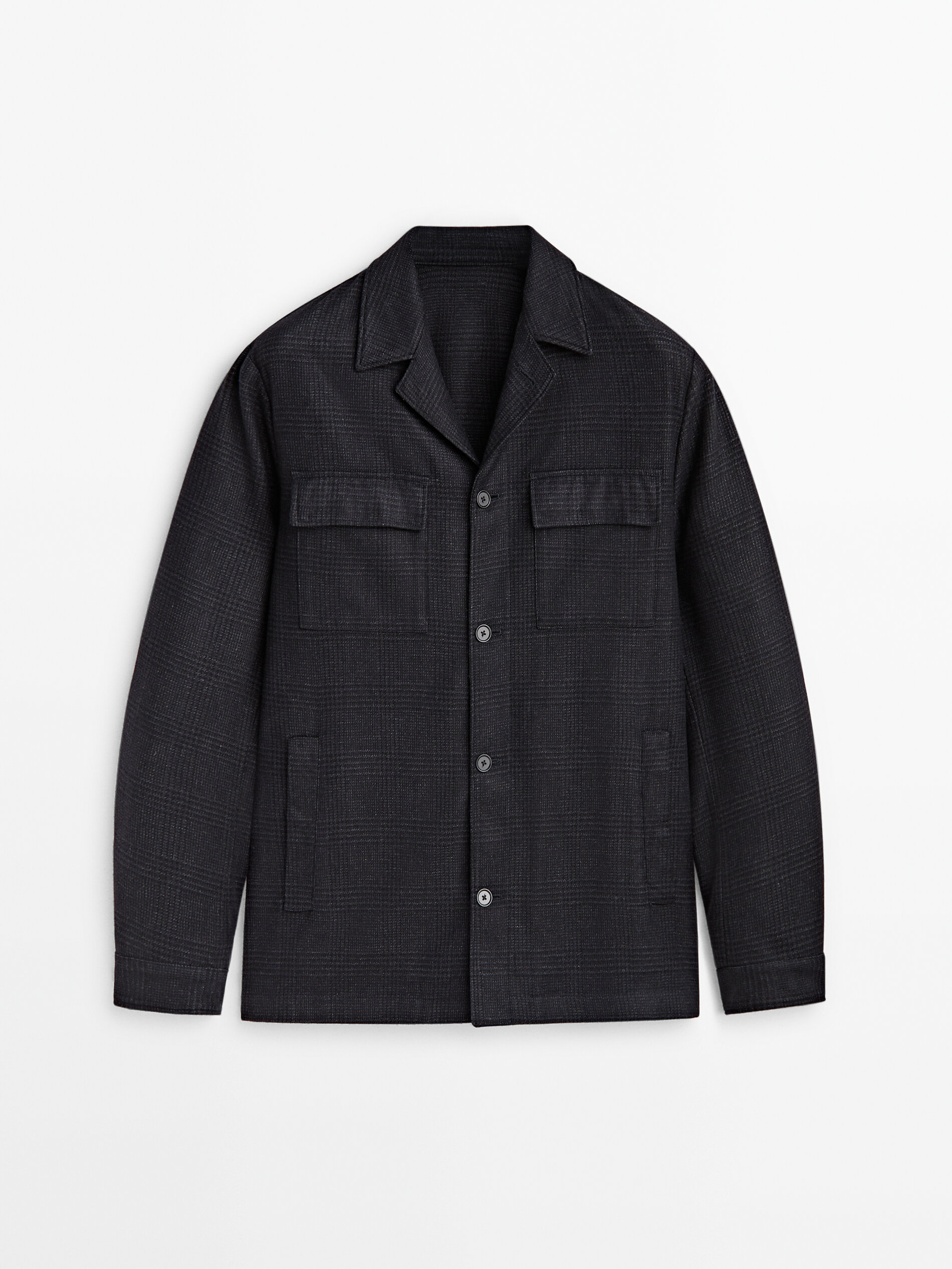 Surchemise en sales laine mélangée