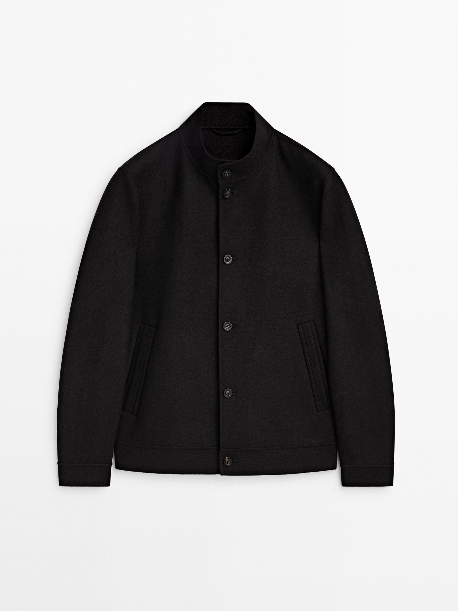Navy wool outlet bomber jacket
