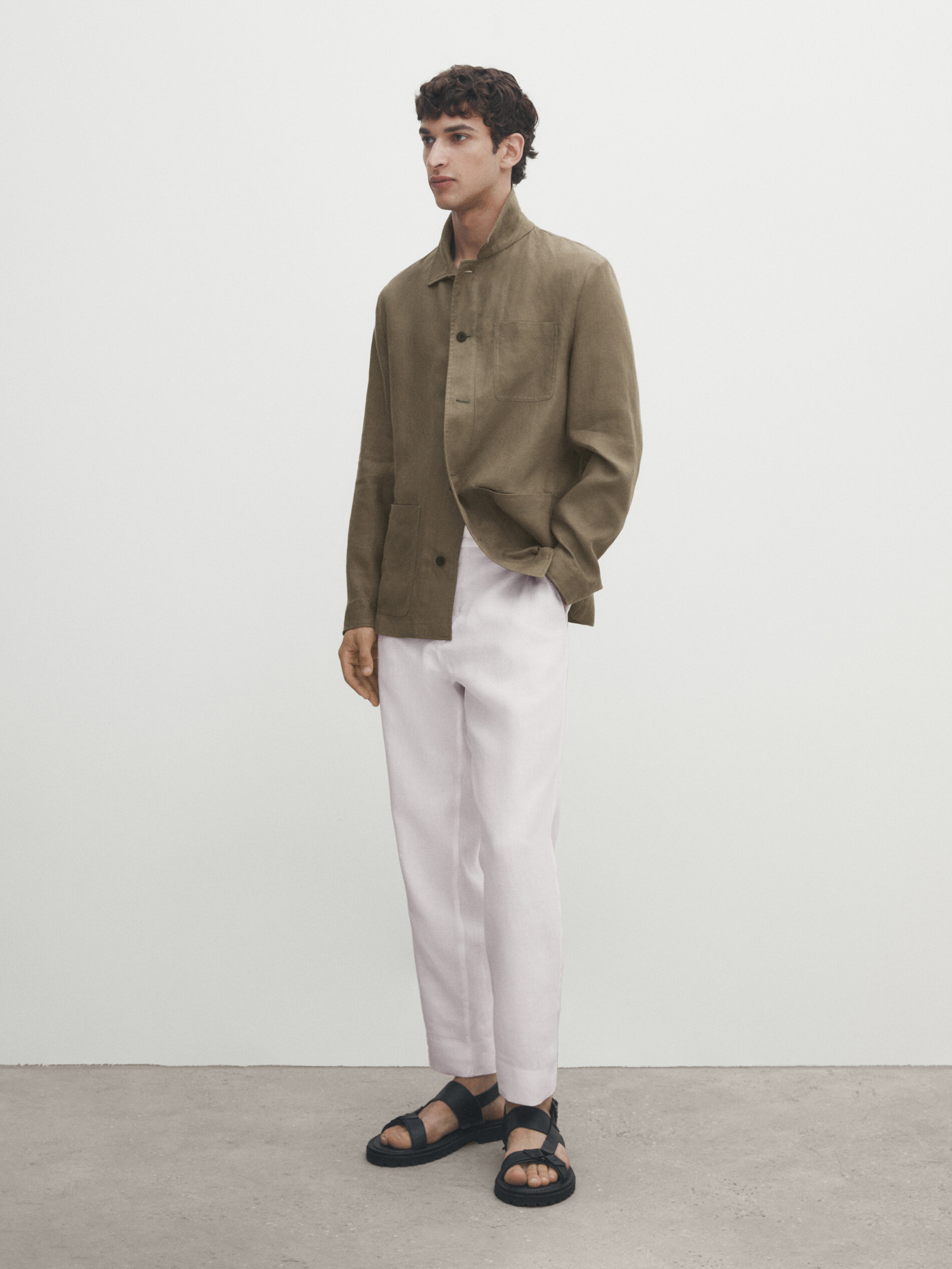 Massimo dutti camicia lino hotsell uomo