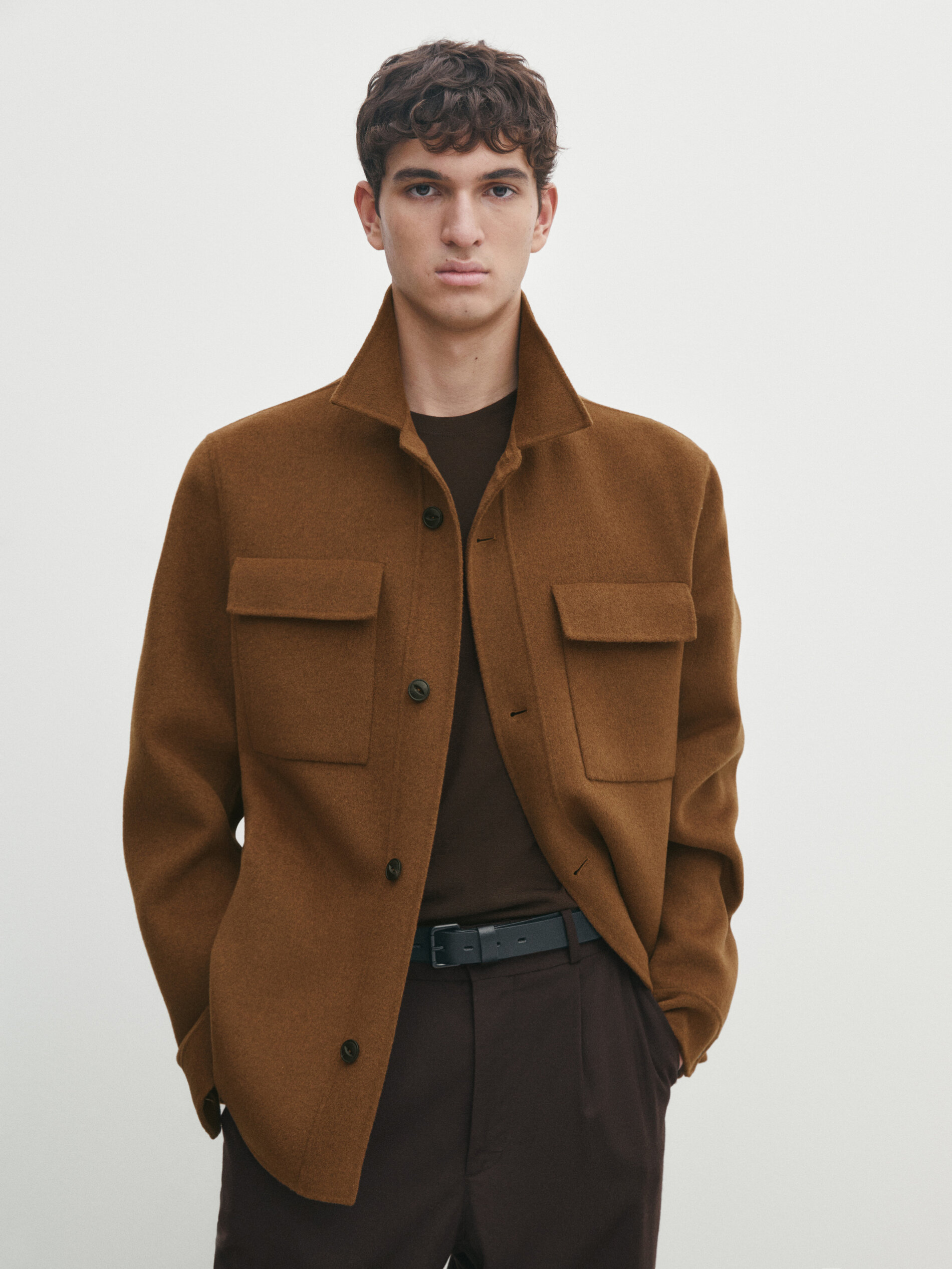 Wool hotsell over shirt