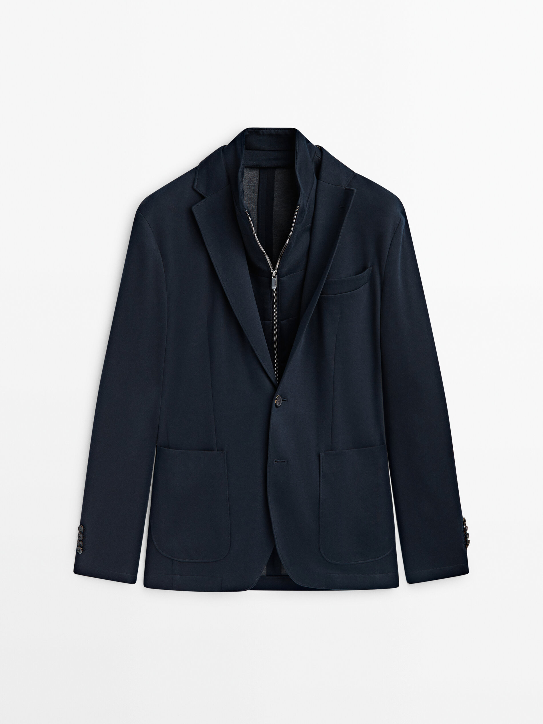 Veste en coton m lang avec int rieur amovible