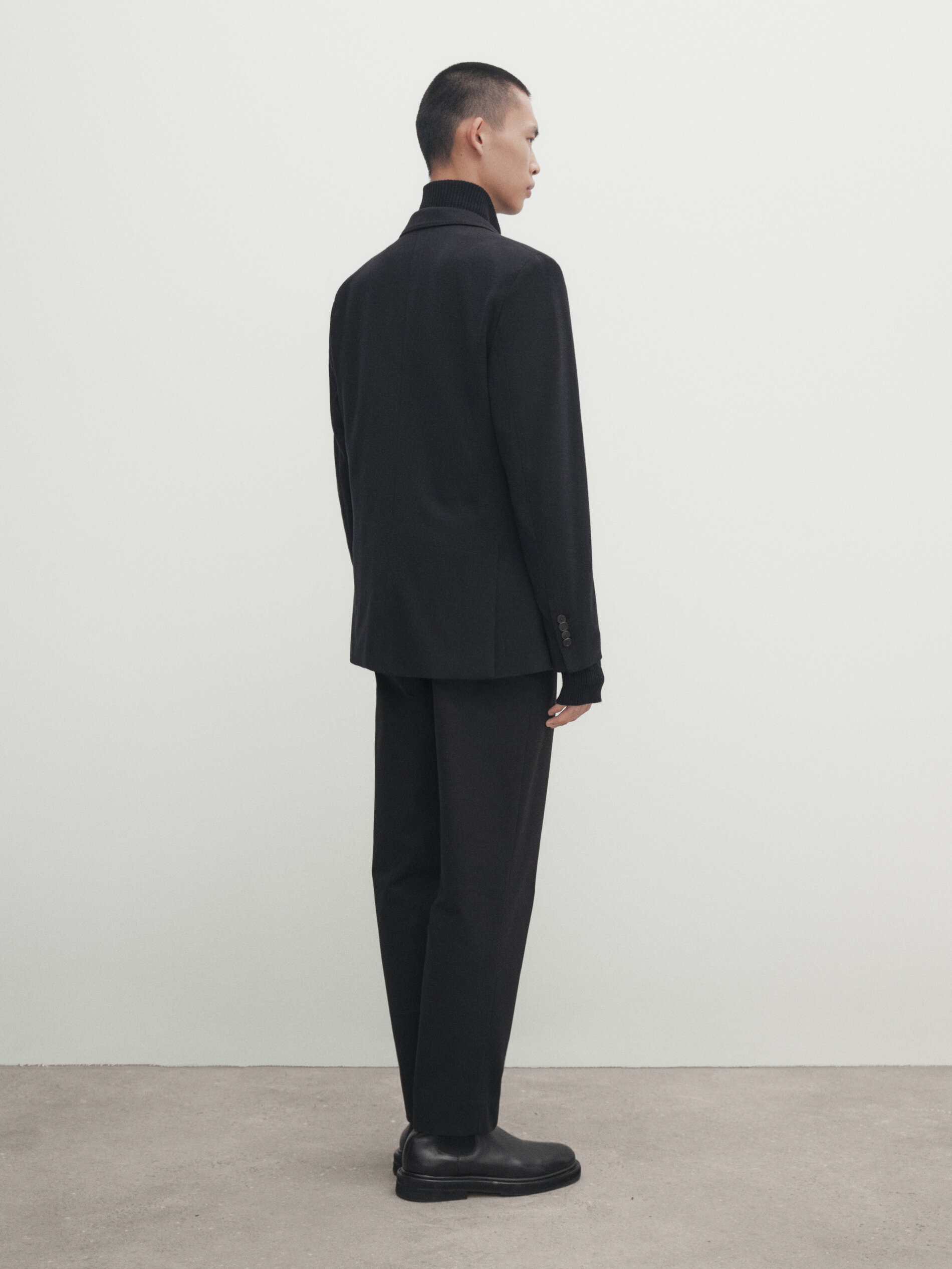 Mens navy deals wool blazer