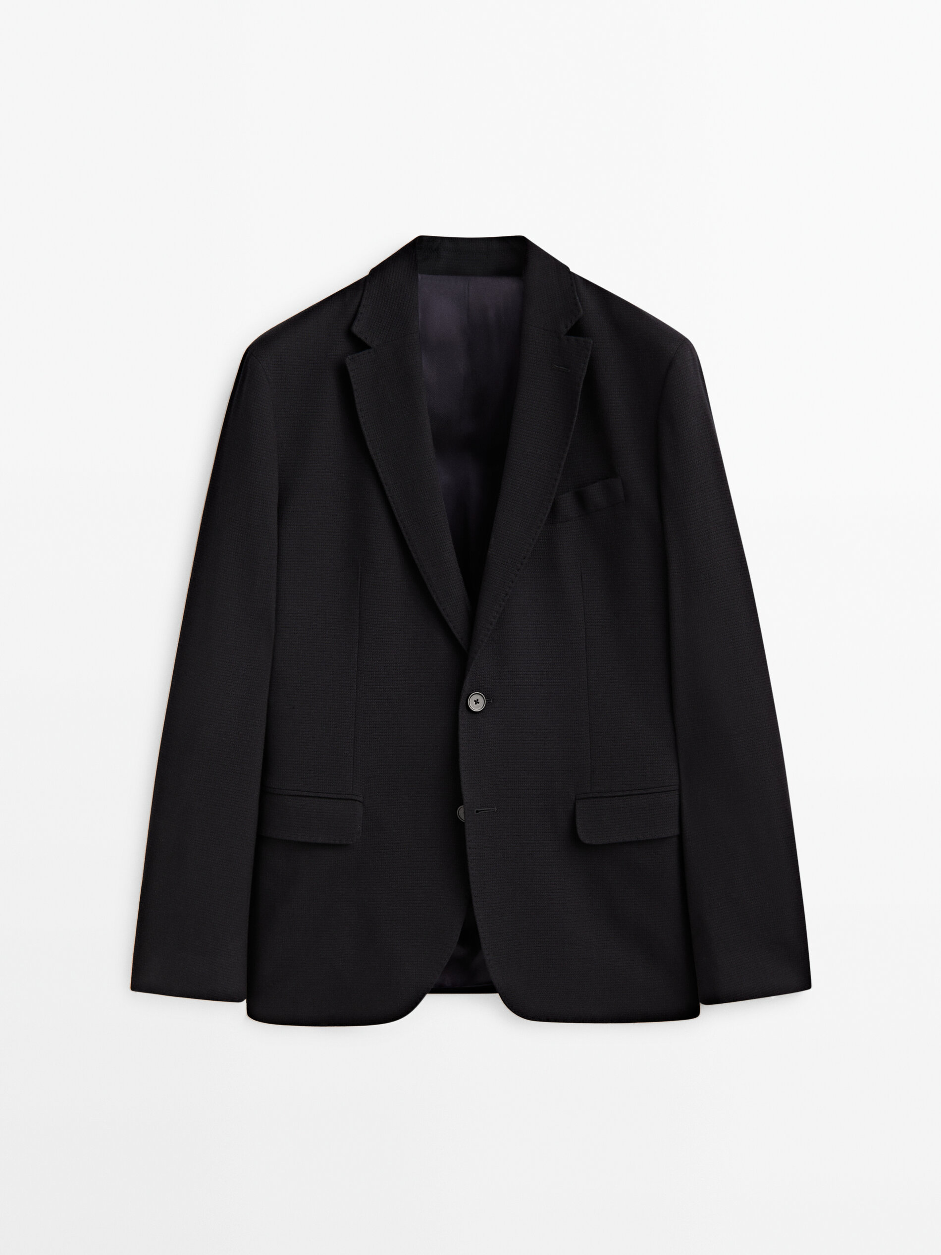 Massimo dutti wool blazer online