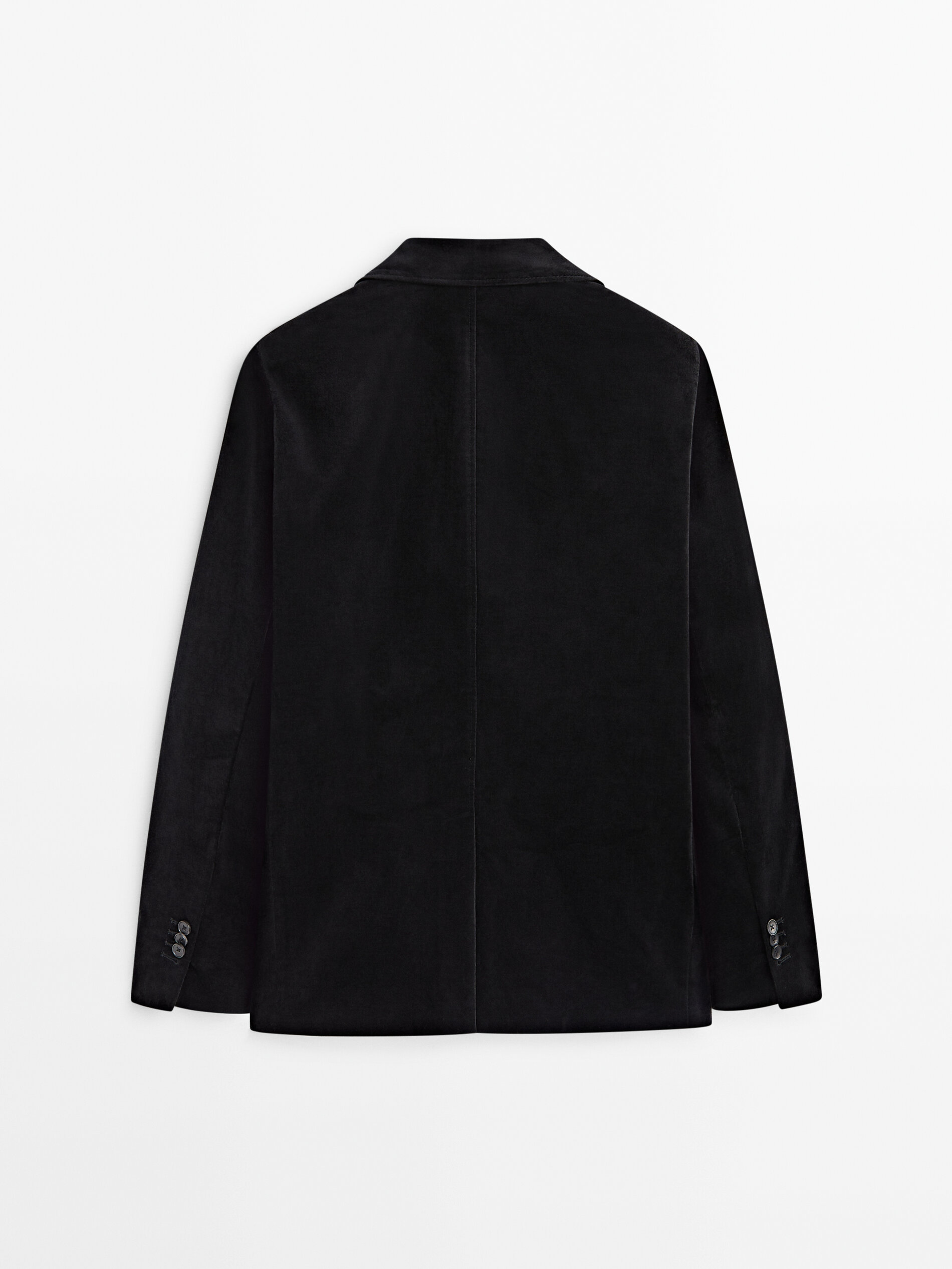 Black velvet blazer Black Dressy Massimo Dutti