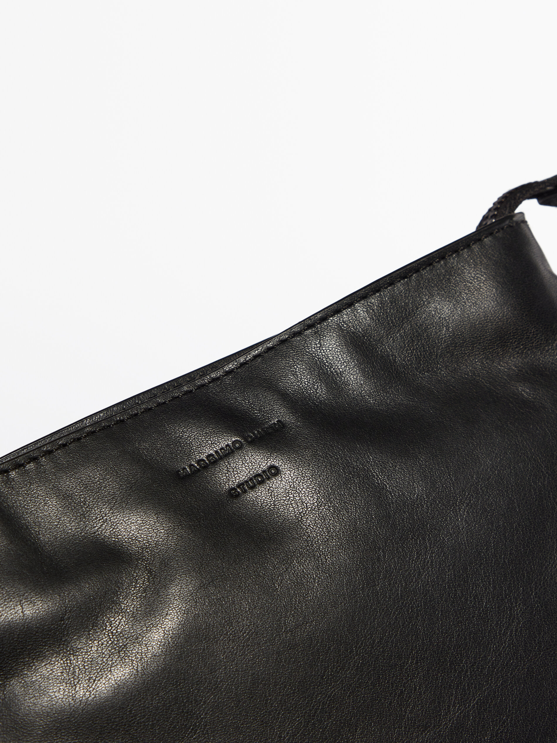 Massimo dutti leather pouch bag shop