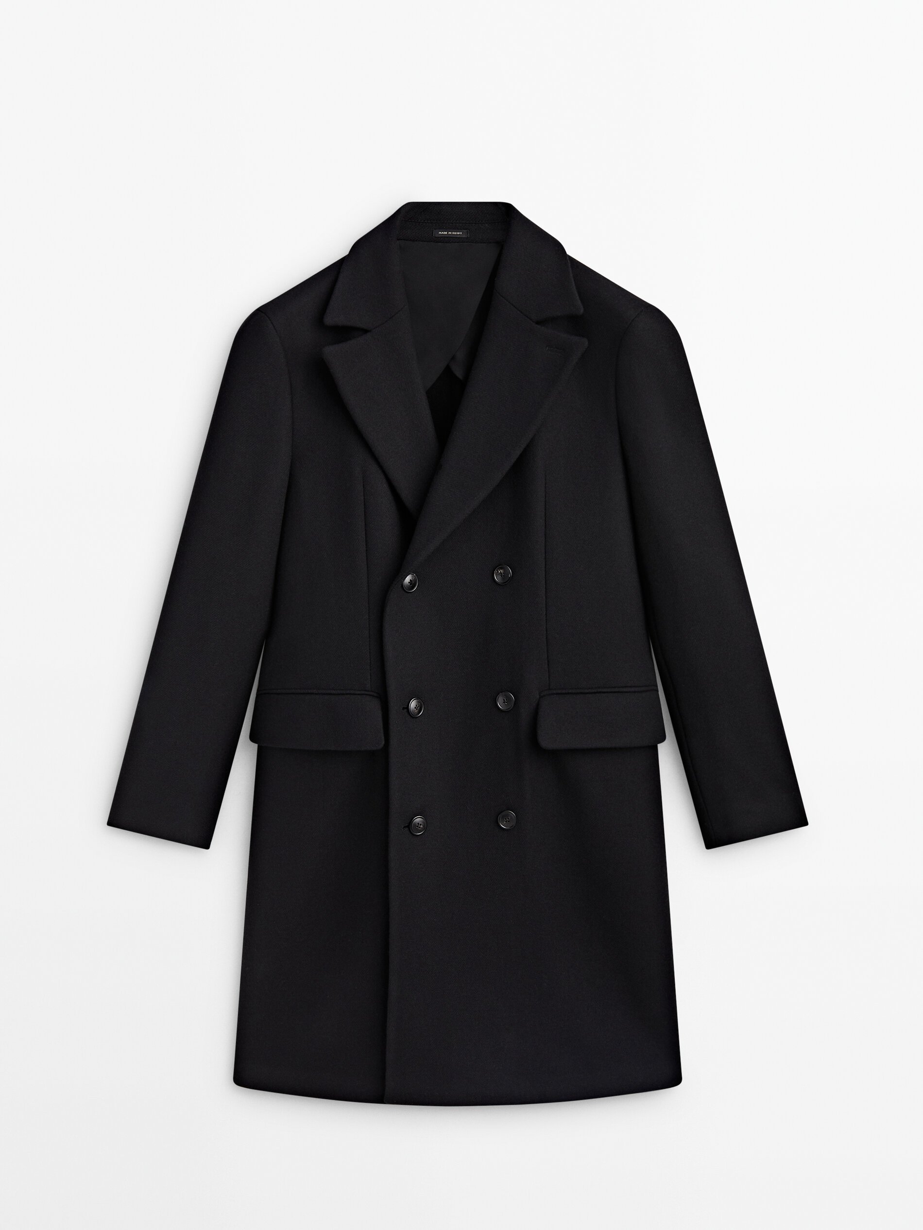 Black double sale breasted coat