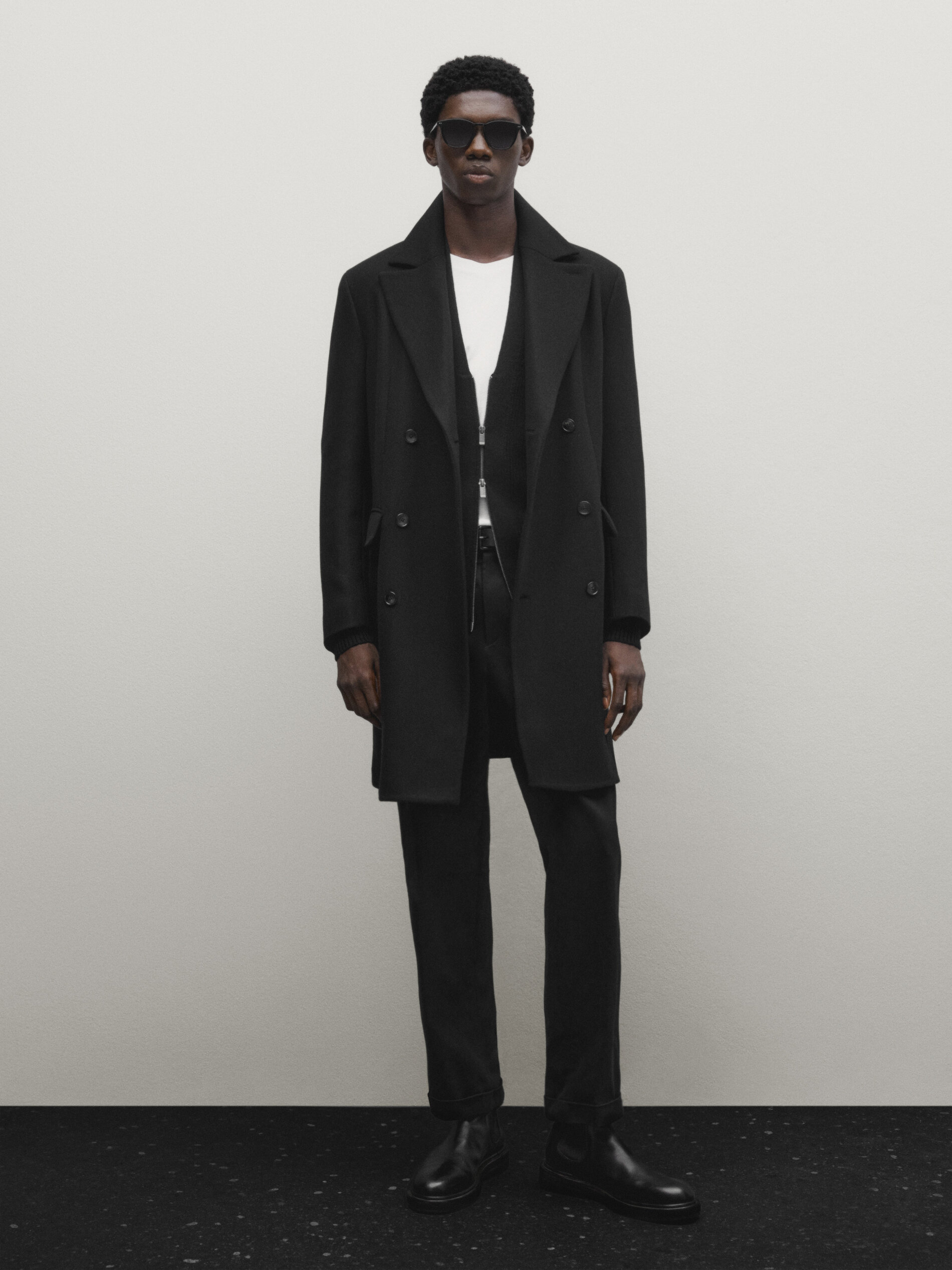 Massimo dutti sale black coat