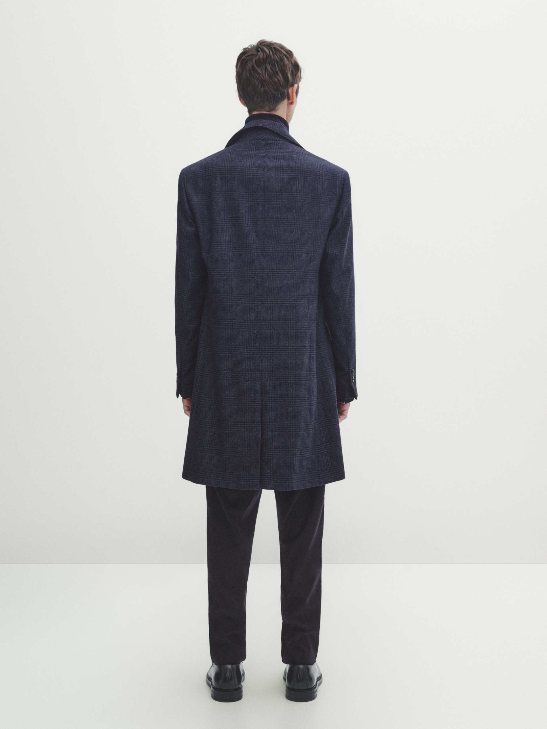 Navy blue wool coats online