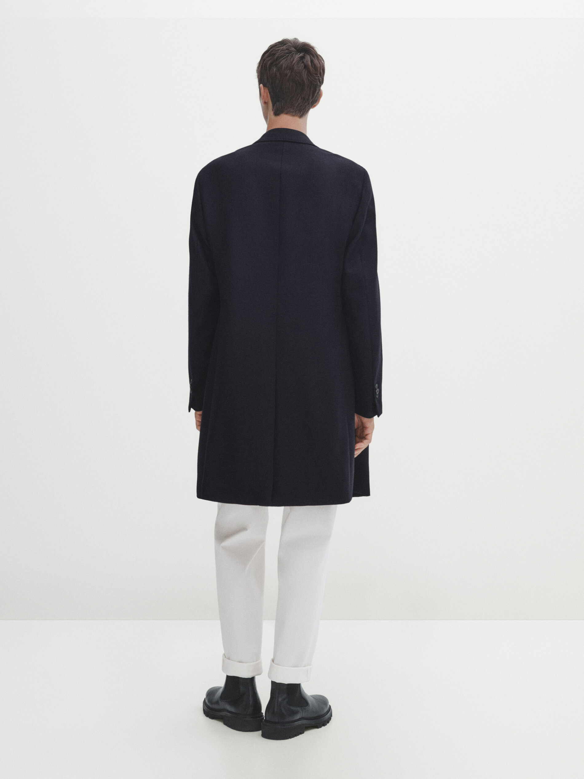 100 wool twill coat