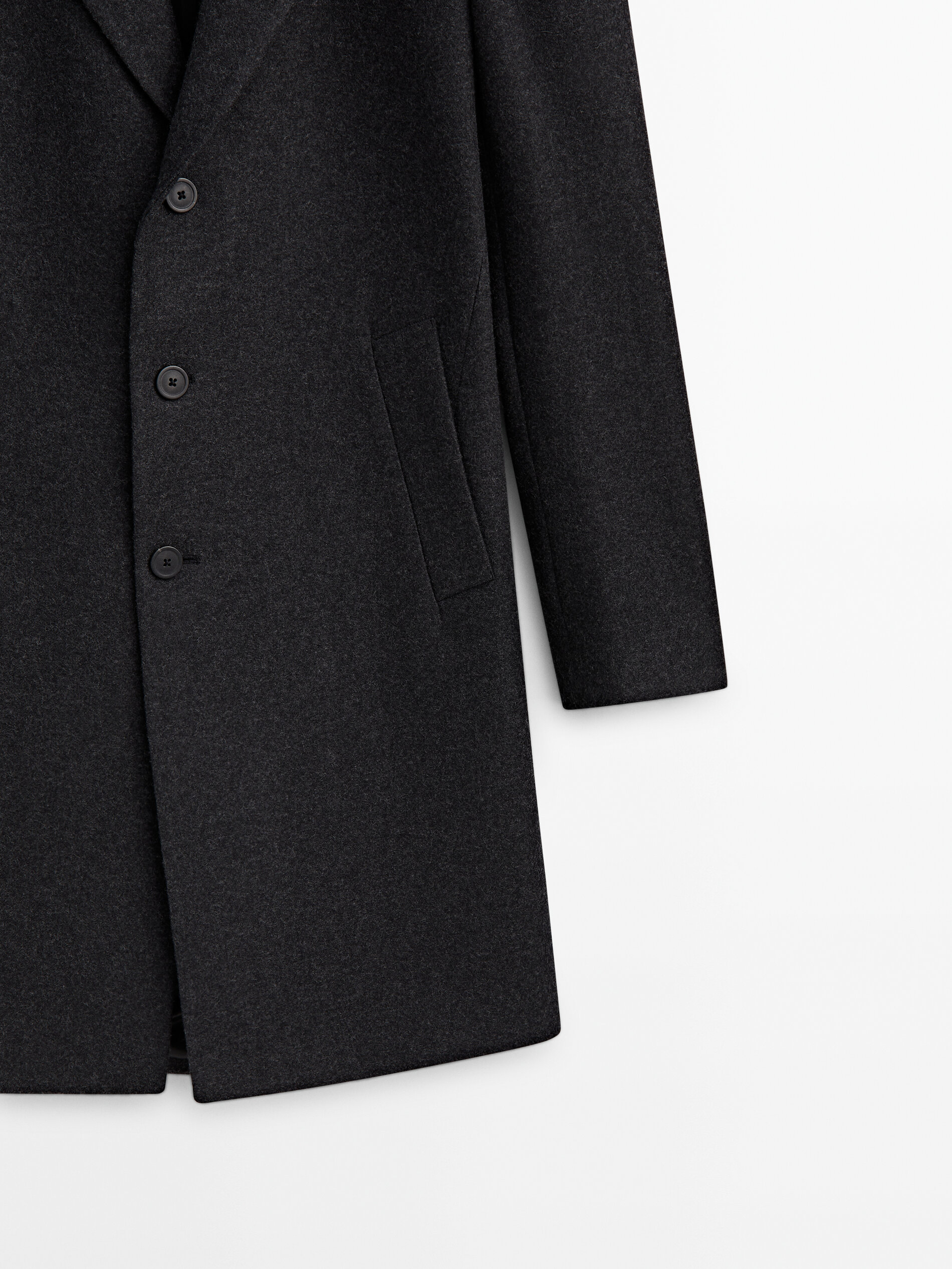 Massimo dutti grey discount coat