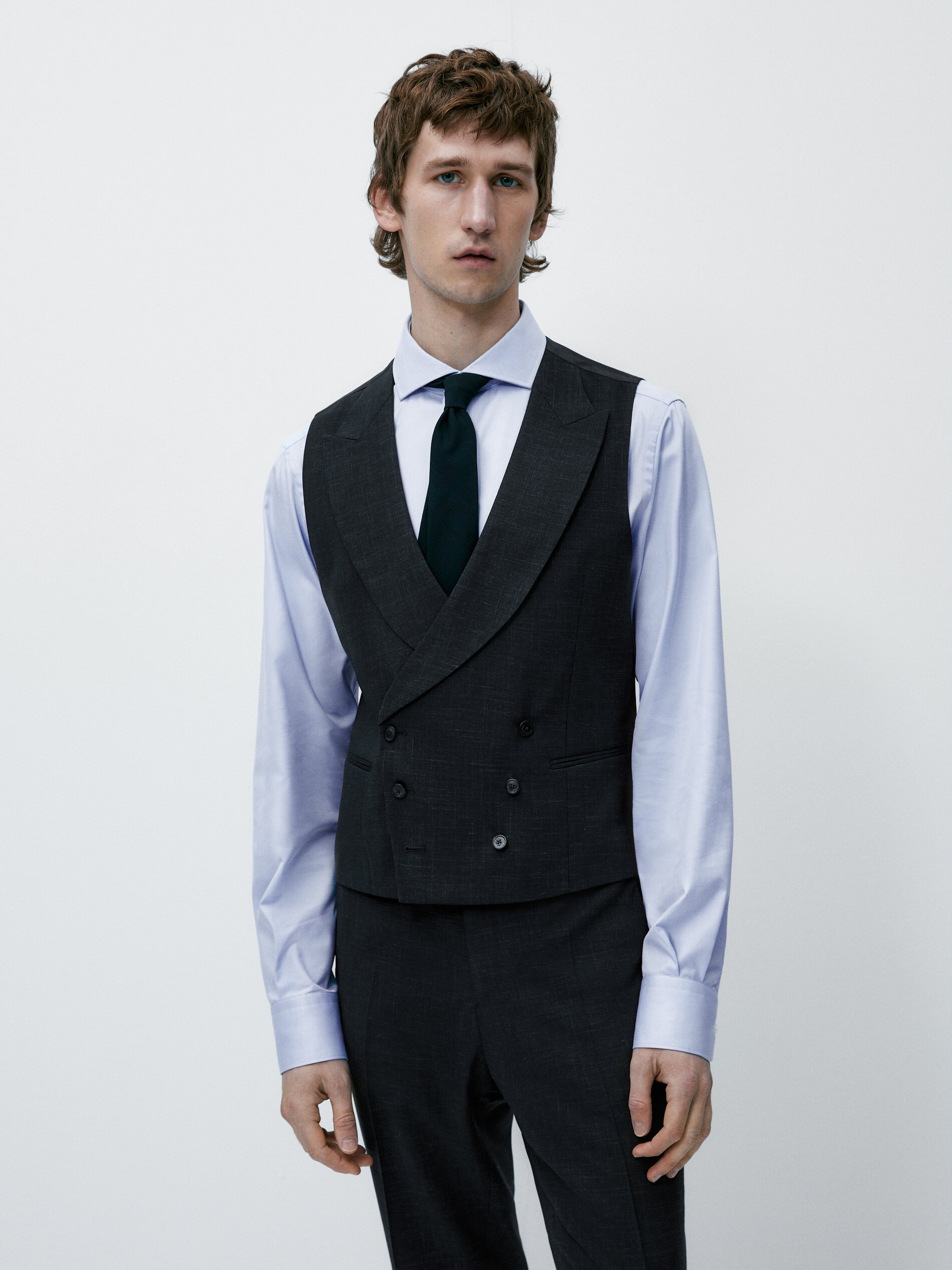 Men's wool sales blend waistcoat
