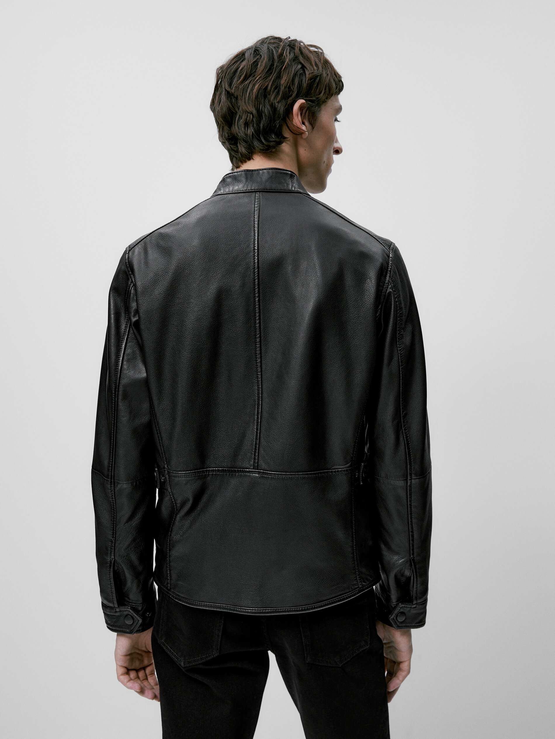 Leather jacket store massimo dutti