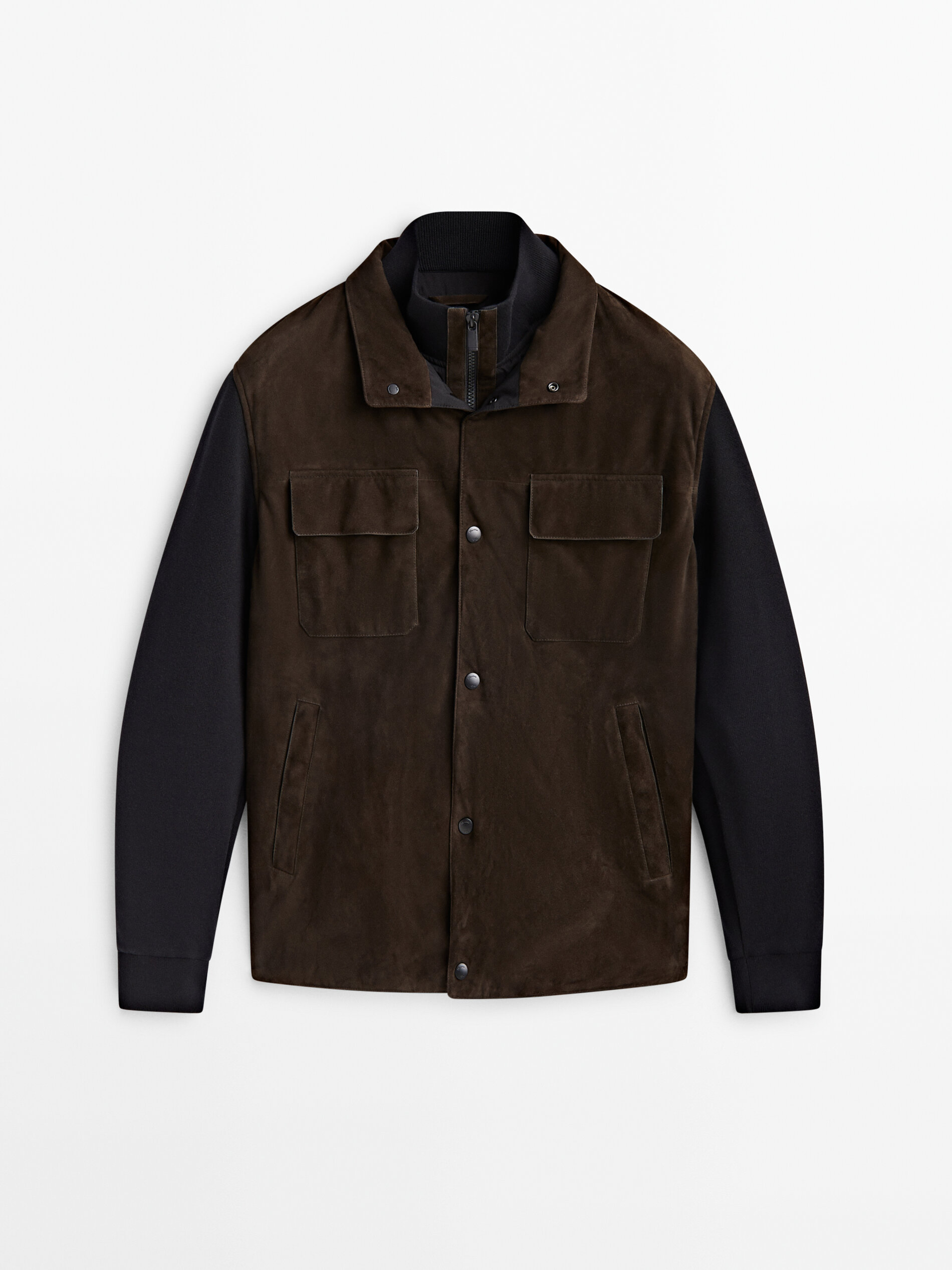 Sueded knit moto best sale jacket