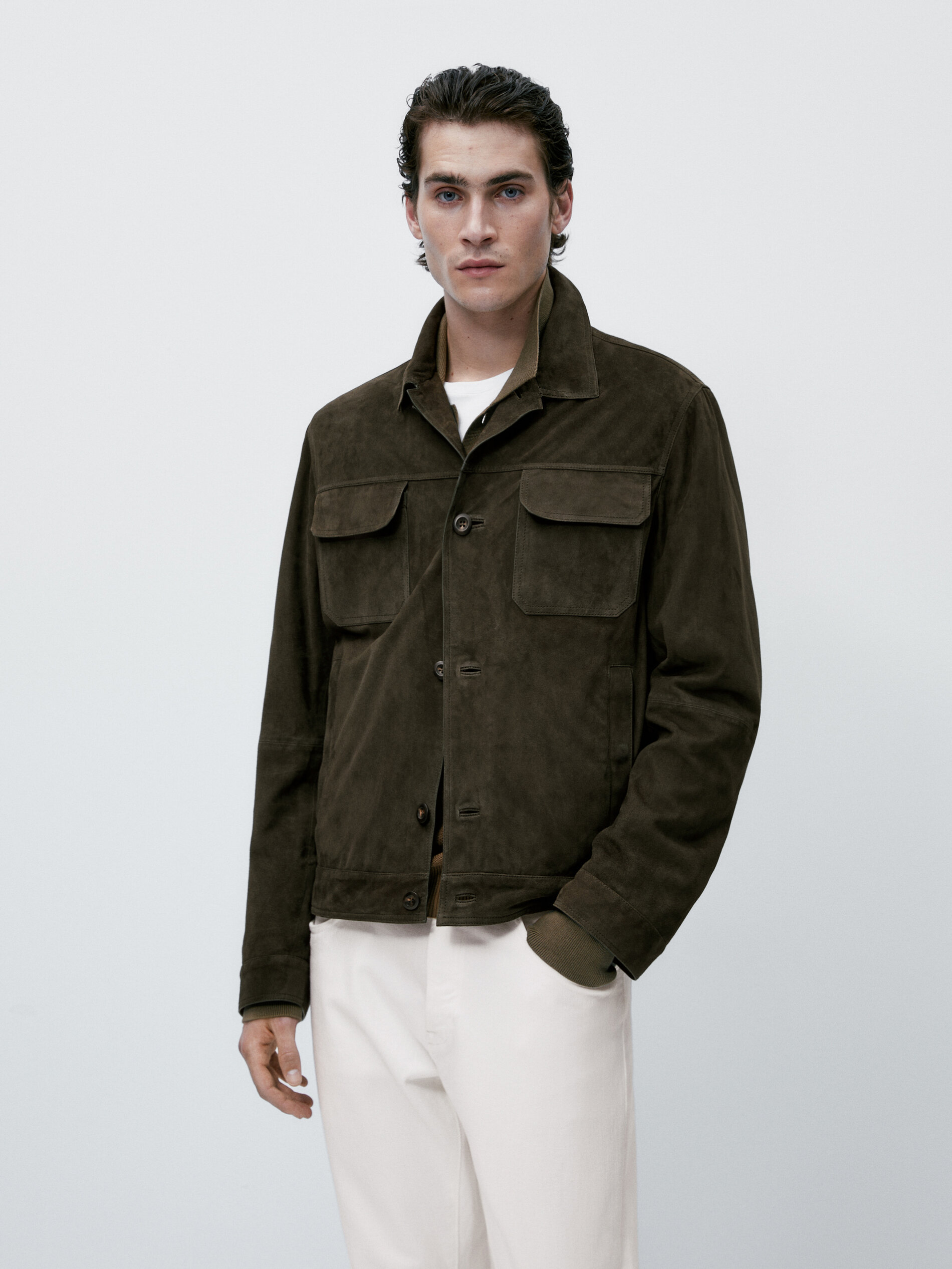 Massimo dutti discount suede coat