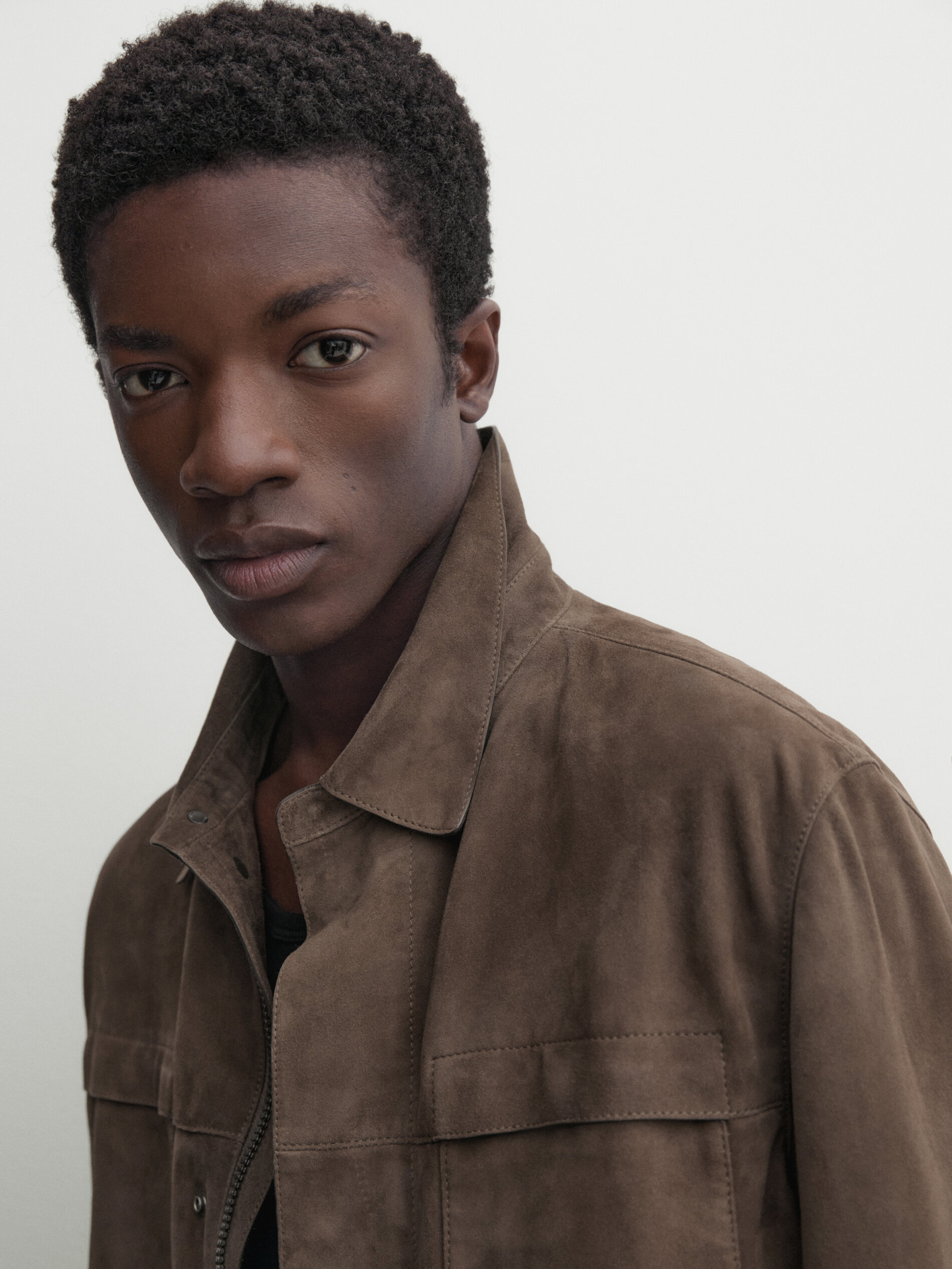 Suede leather on sale trucker jacket