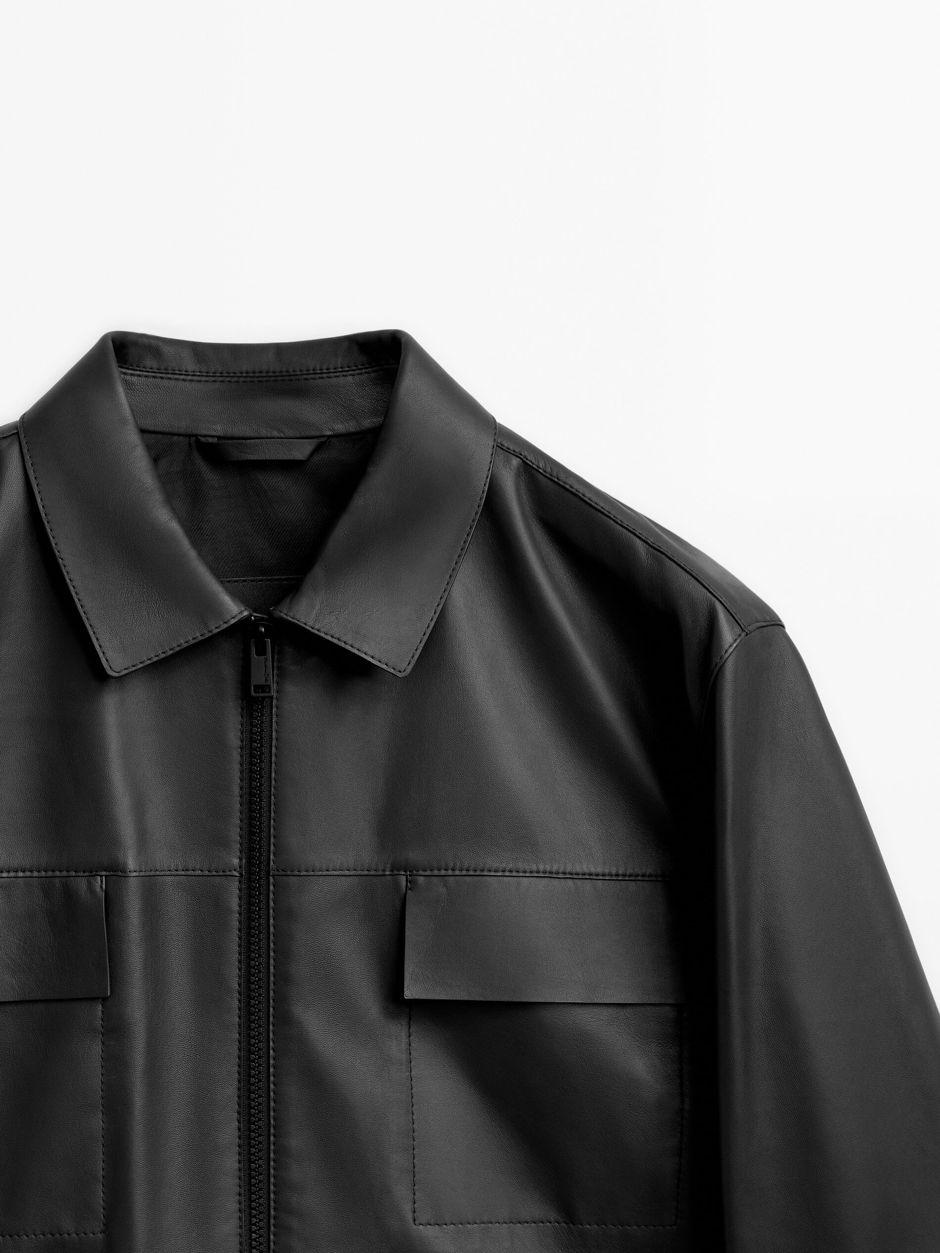 Massimo dutti veste cuir store