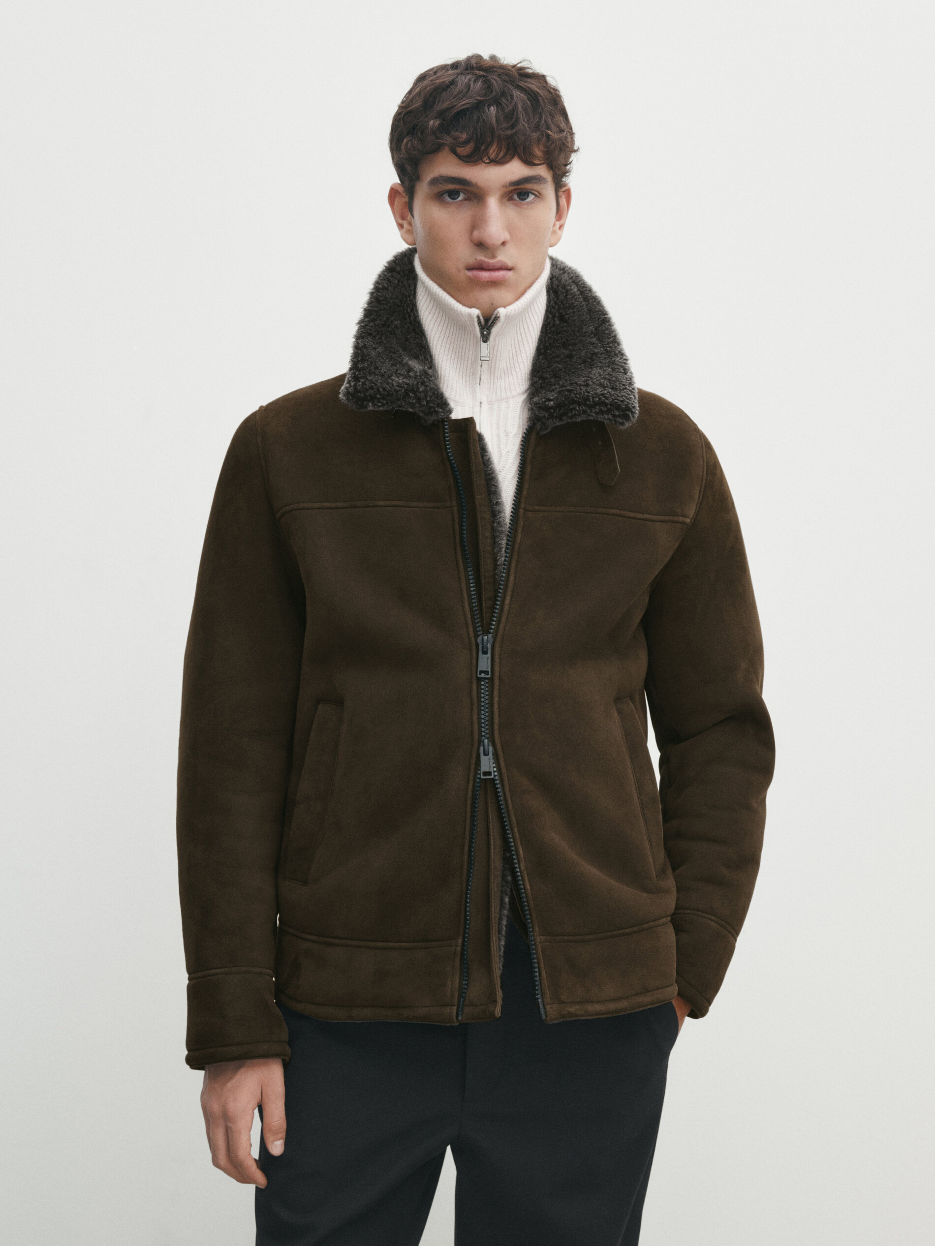 Massimo discount dutti shearling
