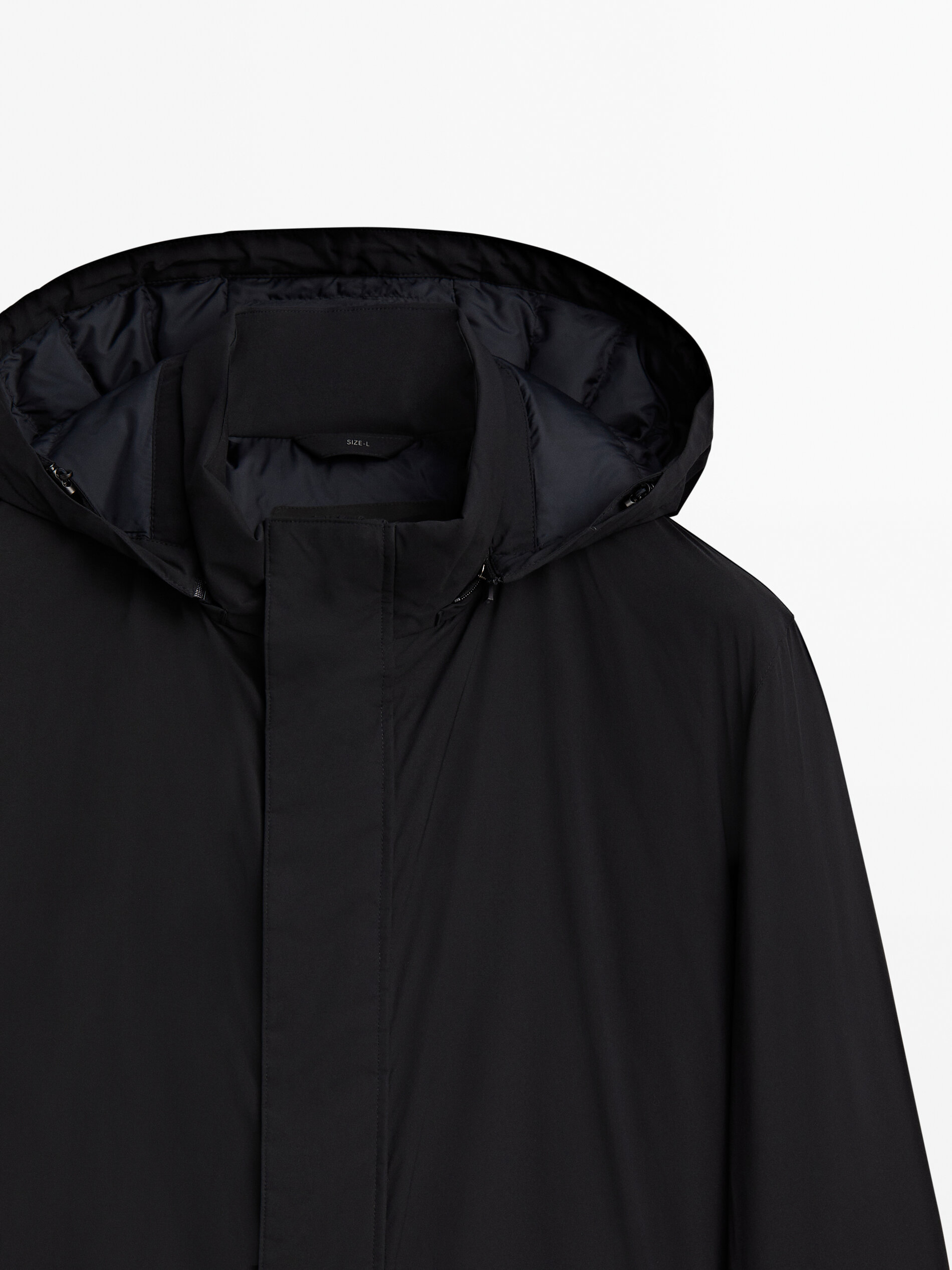 Navy deals hooded parka
