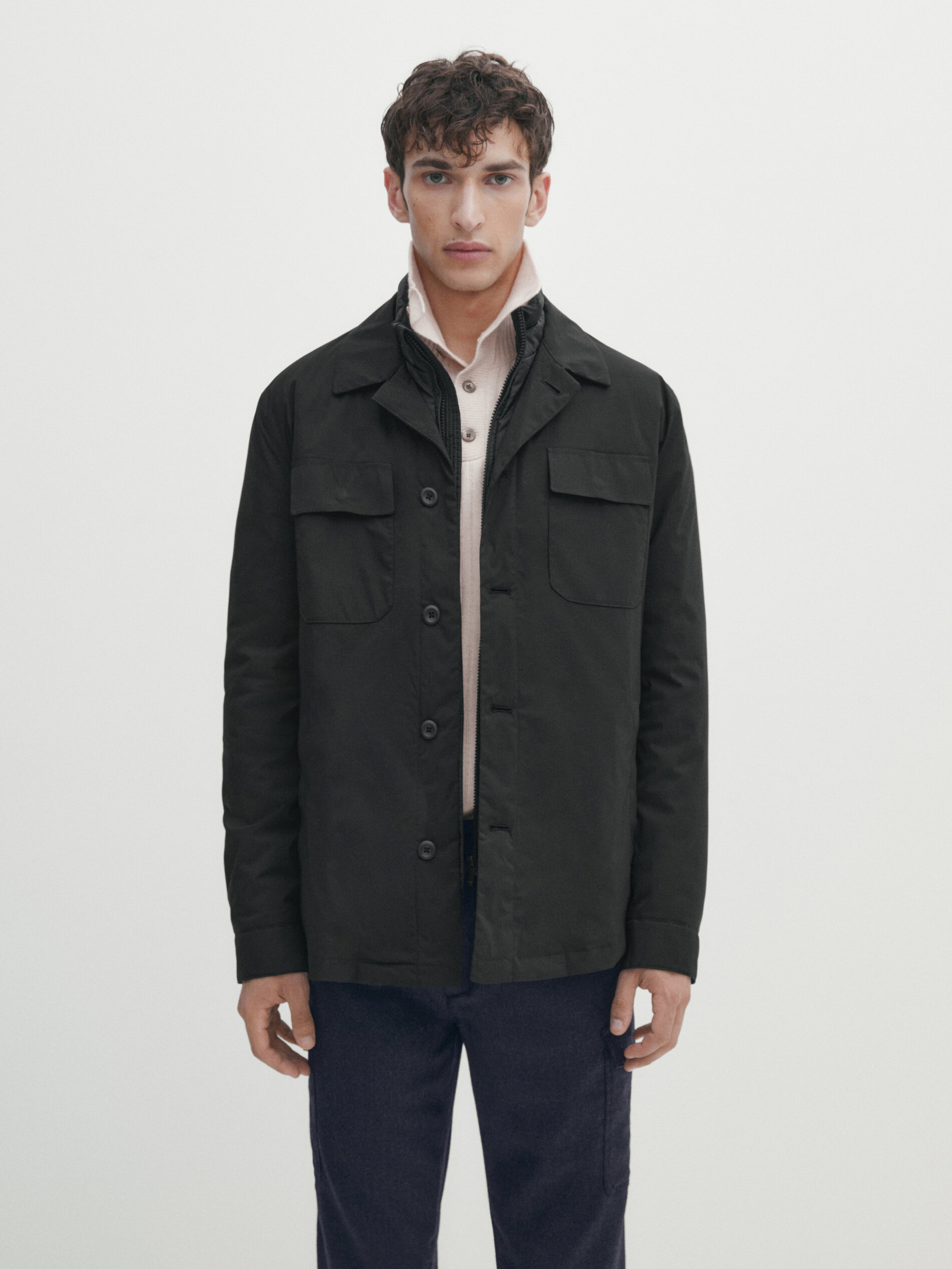Mens jacket online with removable lining