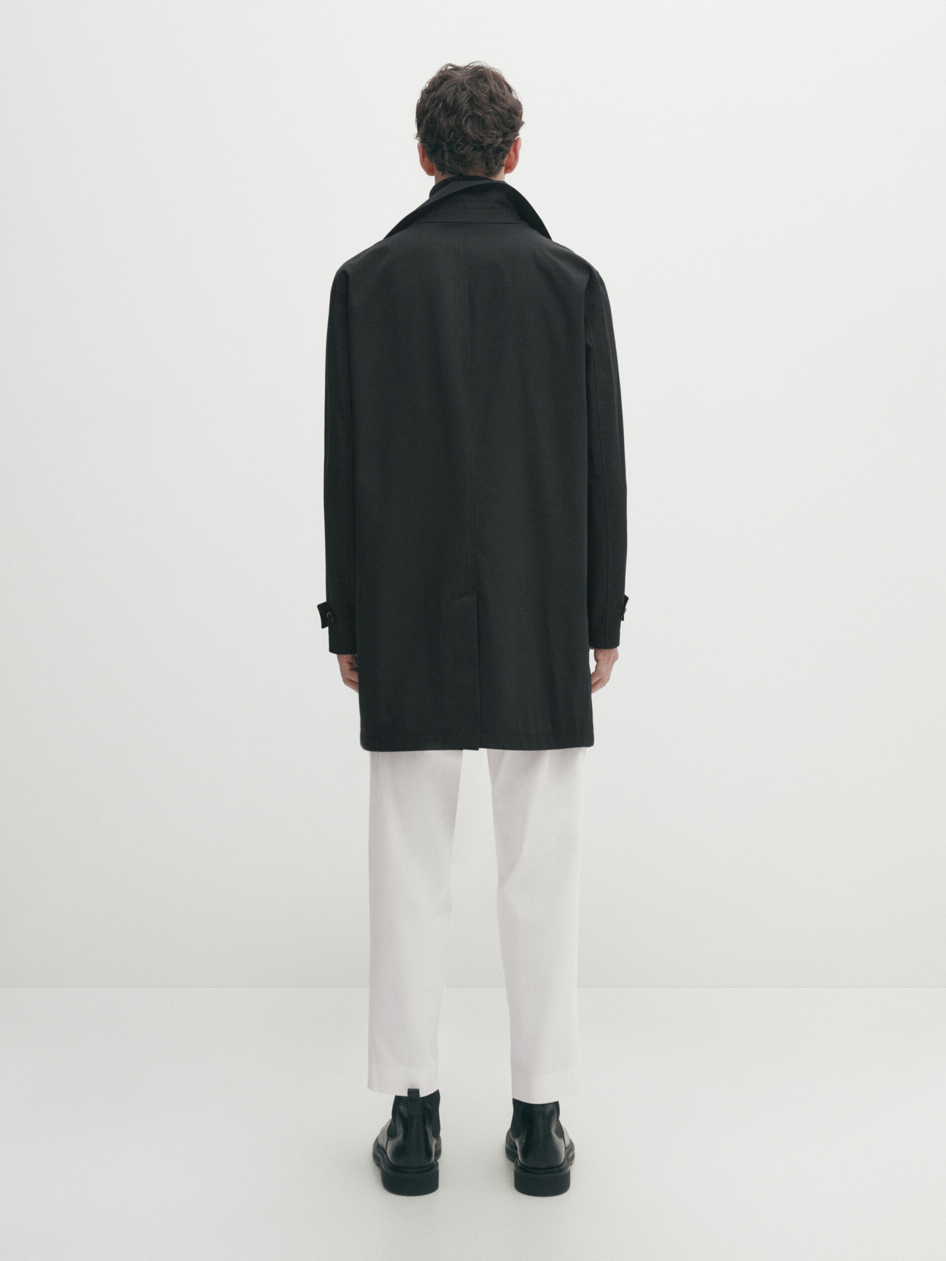 Massimo dutti white jacket sale