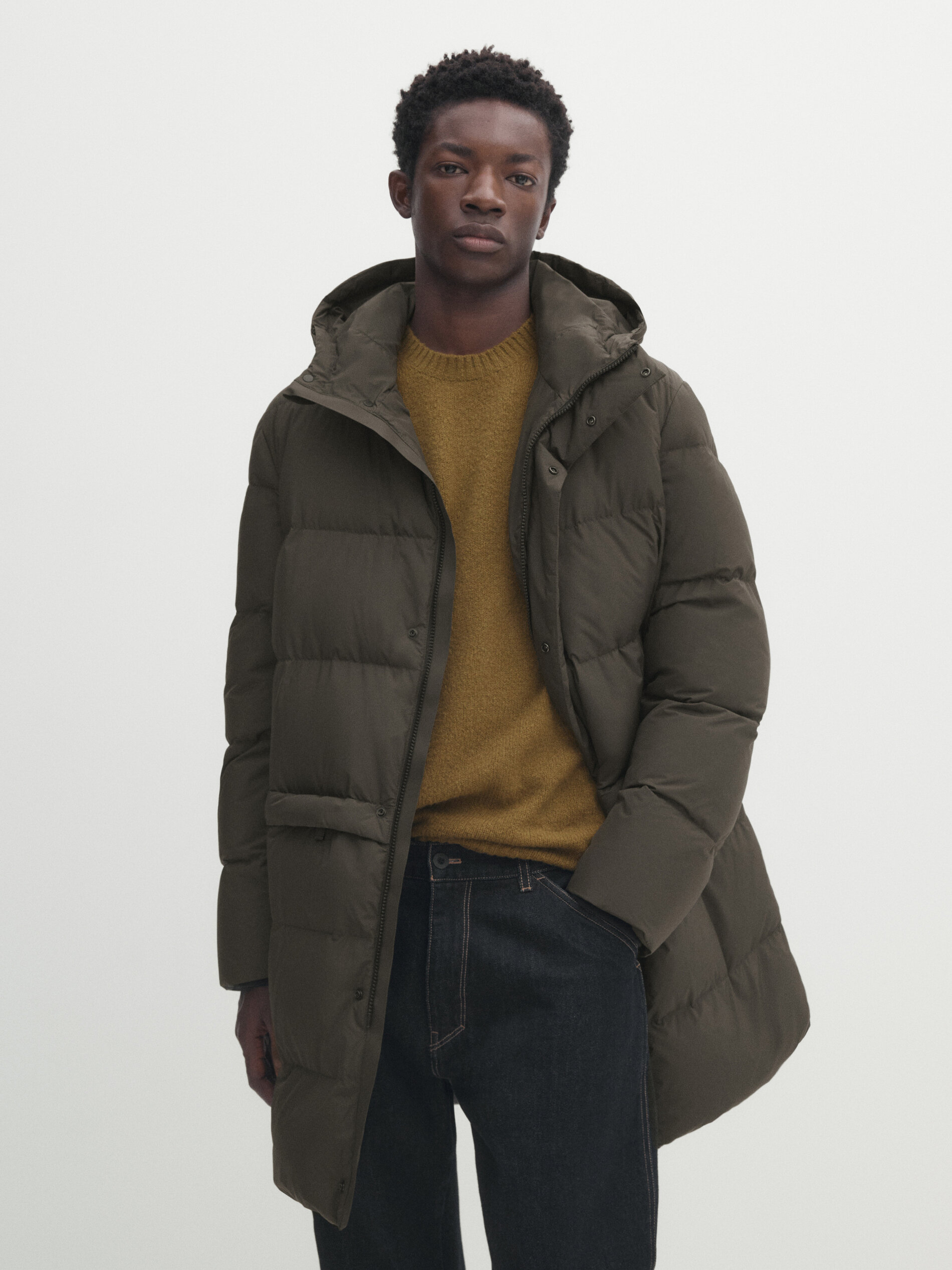 Aiko longline shop down puffer jacket