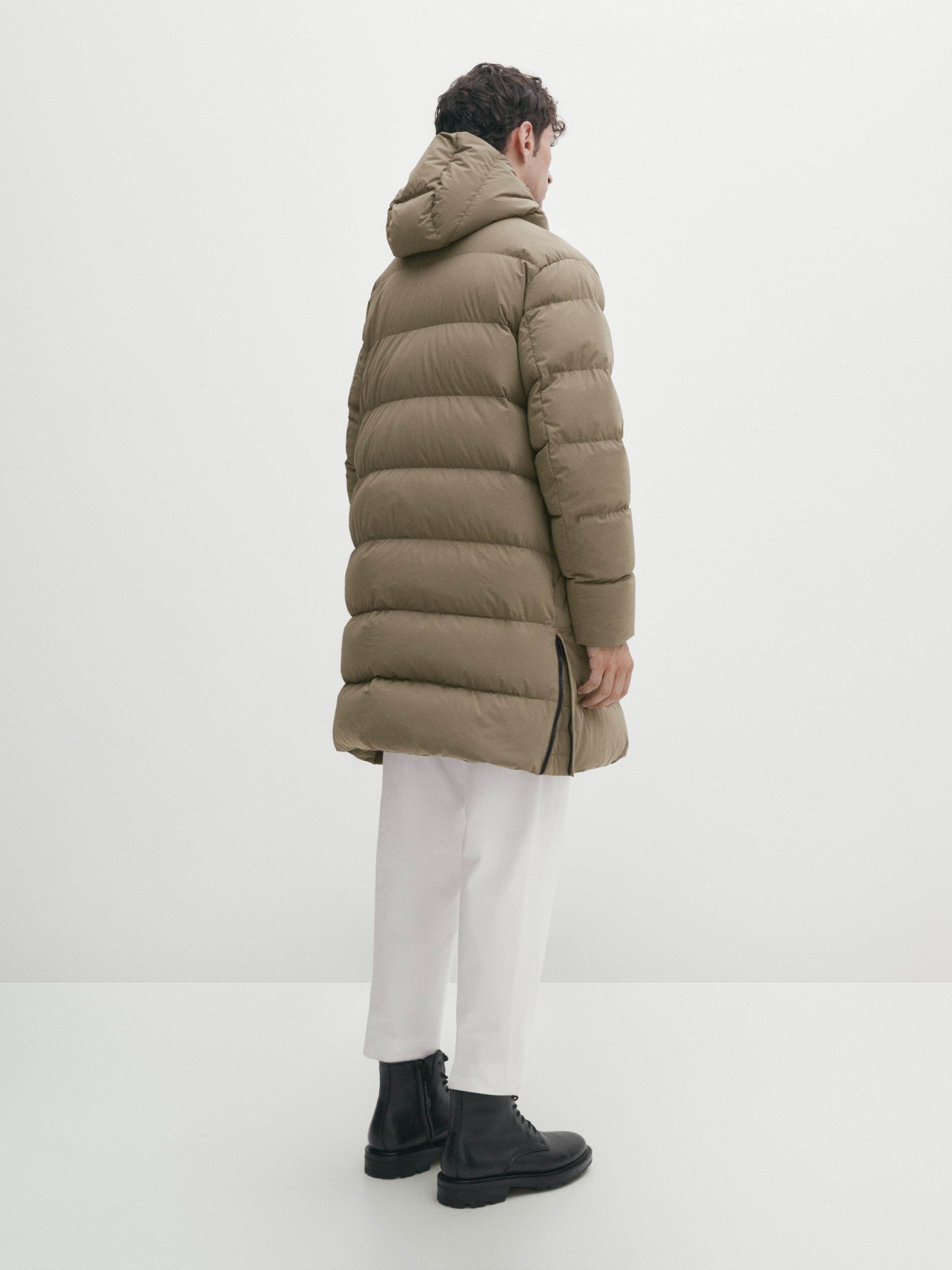 Long stretch hotsell down puffer coat