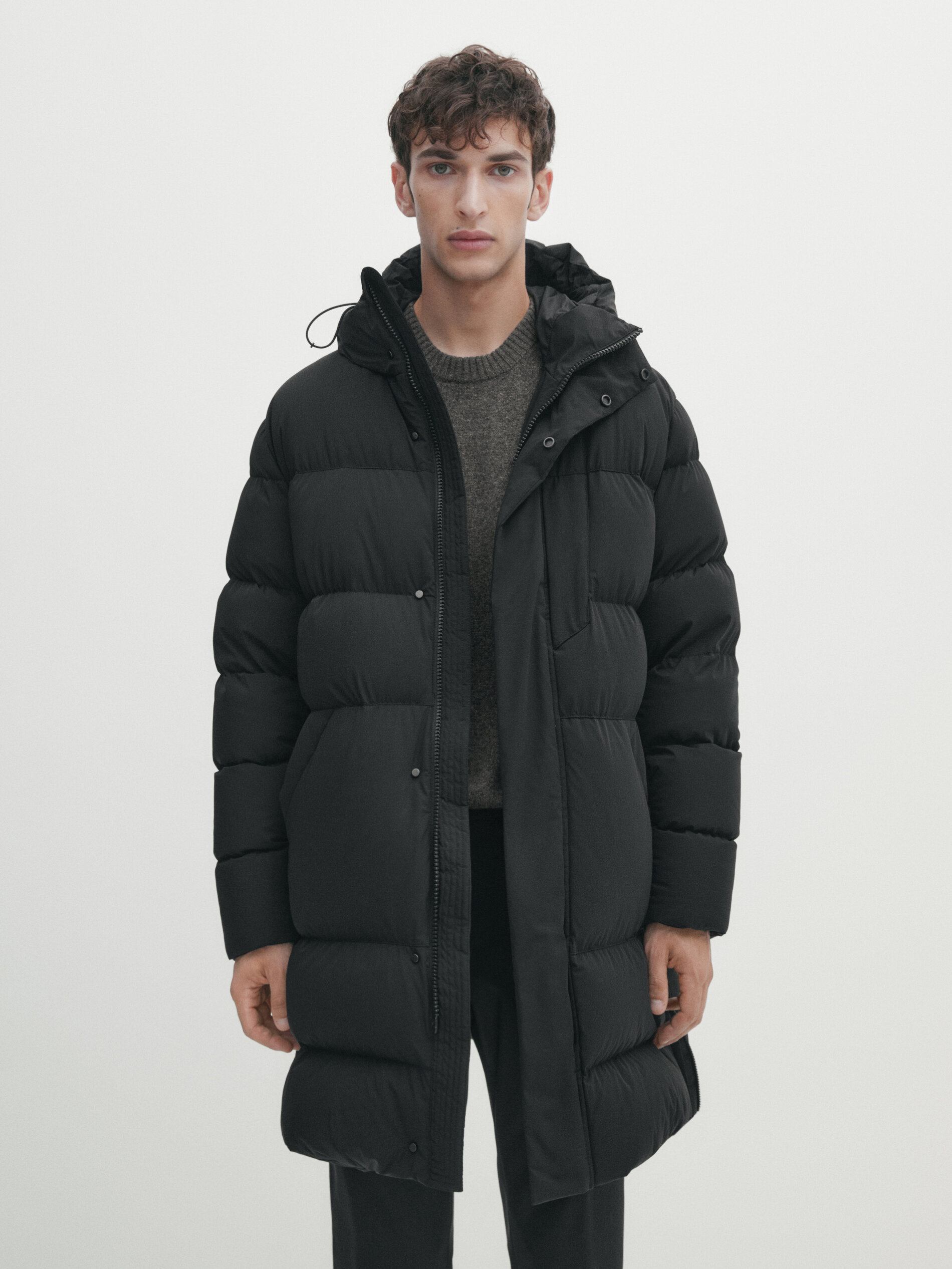 Bi stretch down and feathers filling jacket