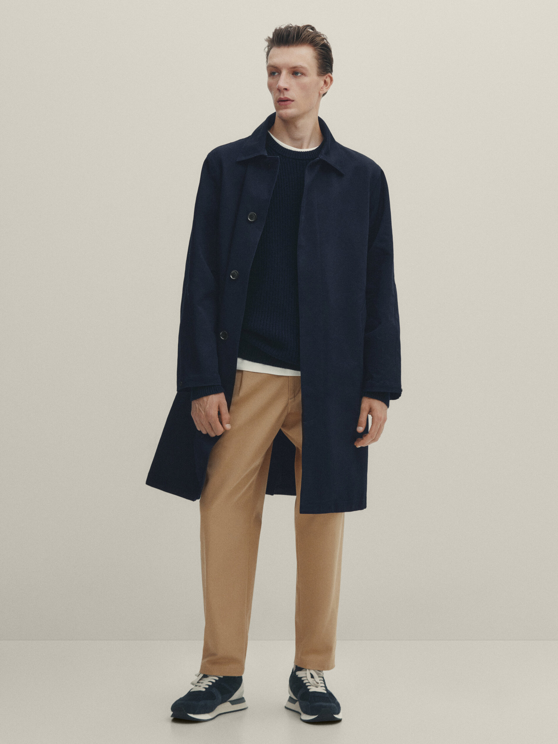 Technical trench coat