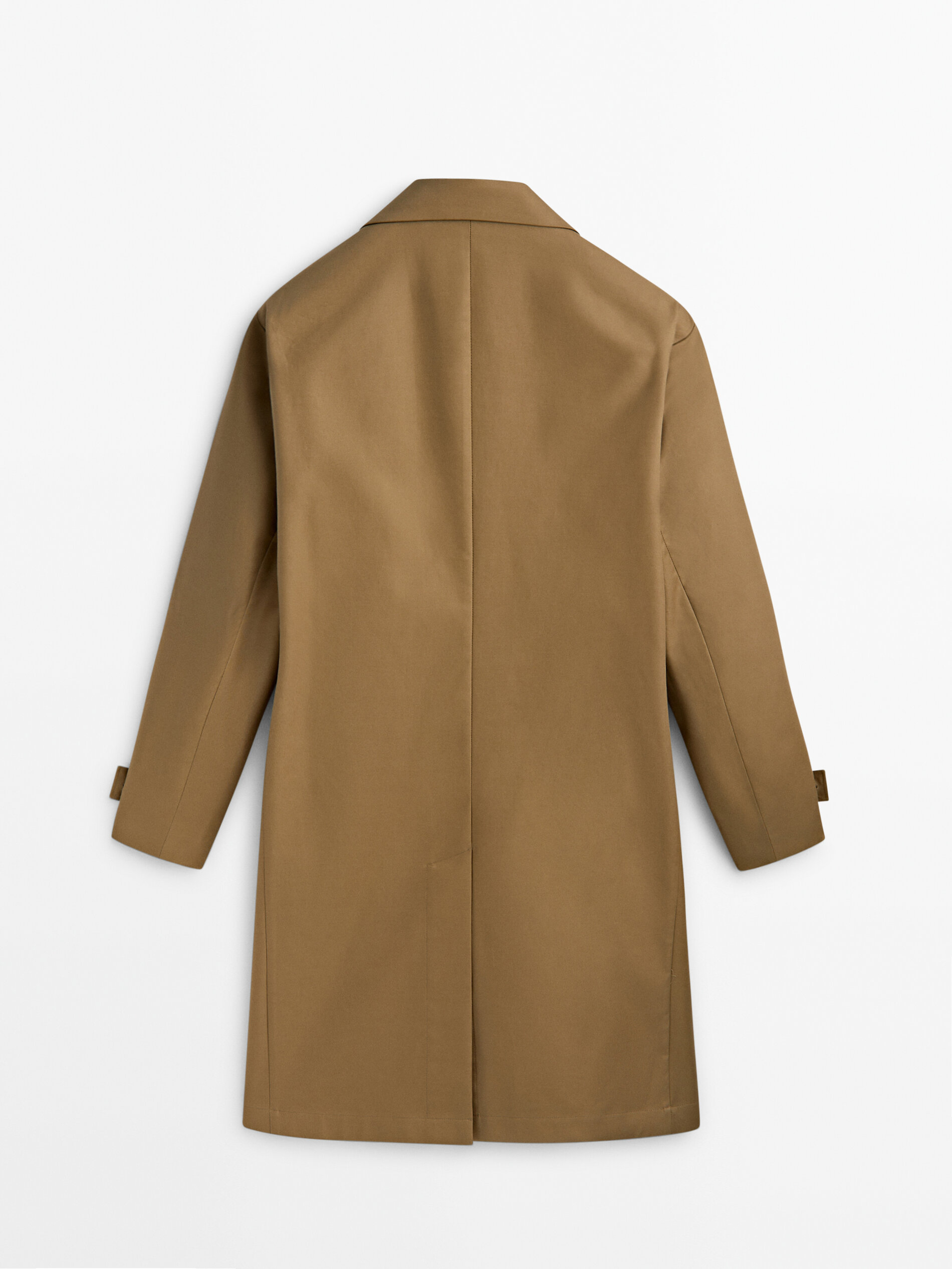 Cotton and microfibre trench coat Studio Washed Coats And