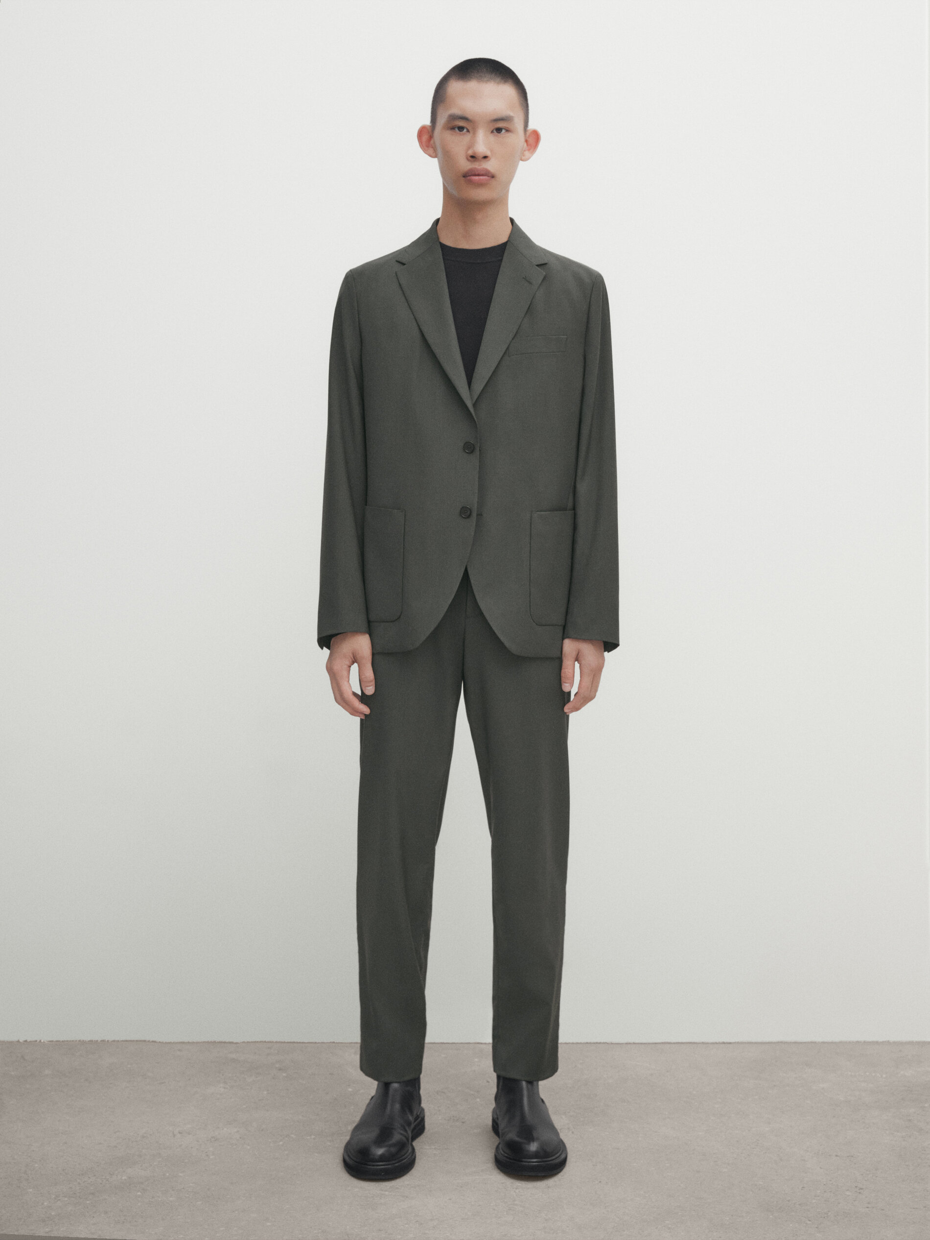 Massimo dutti sales green blazer
