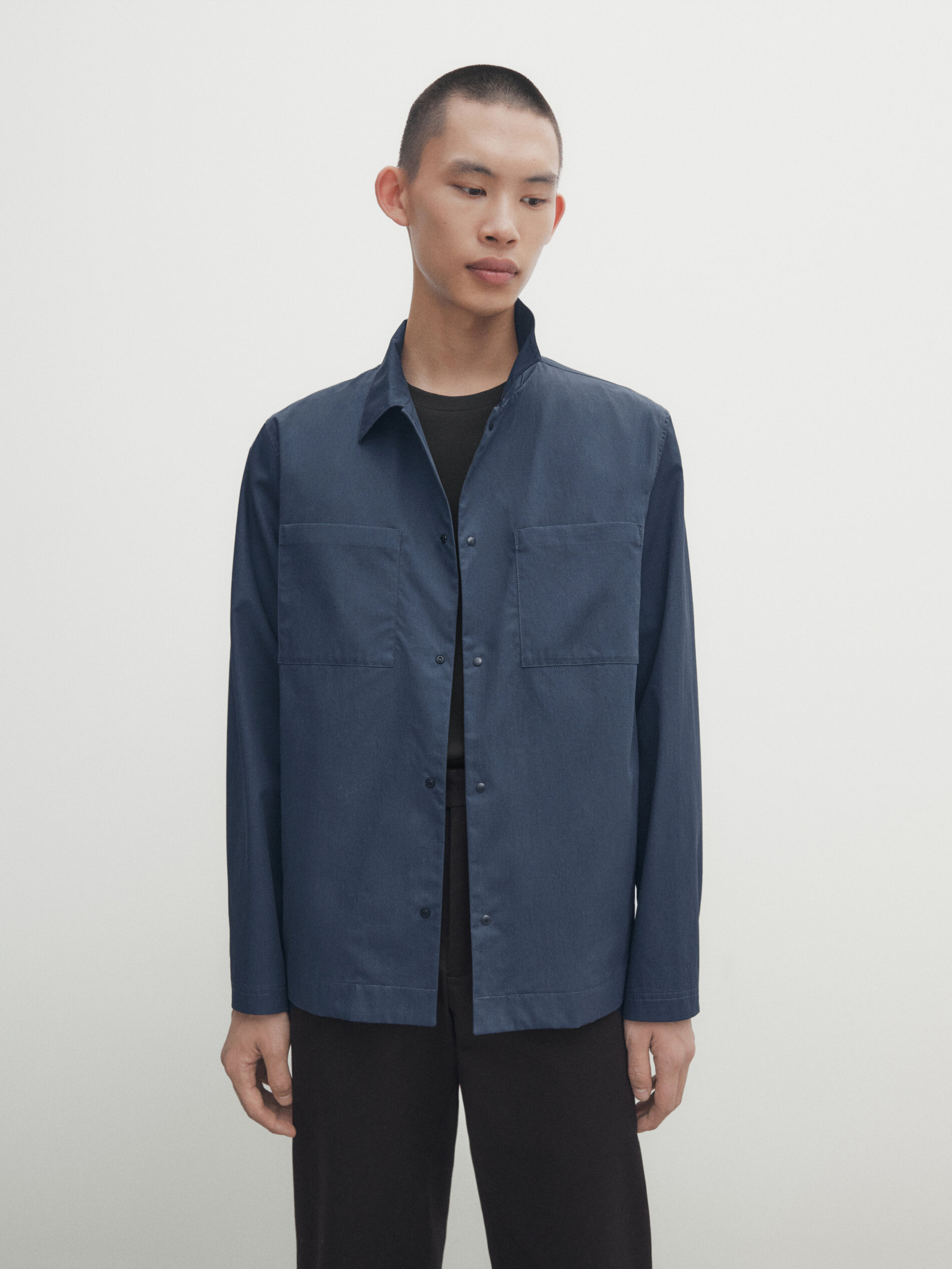 Camicia con bottoni automatici shop