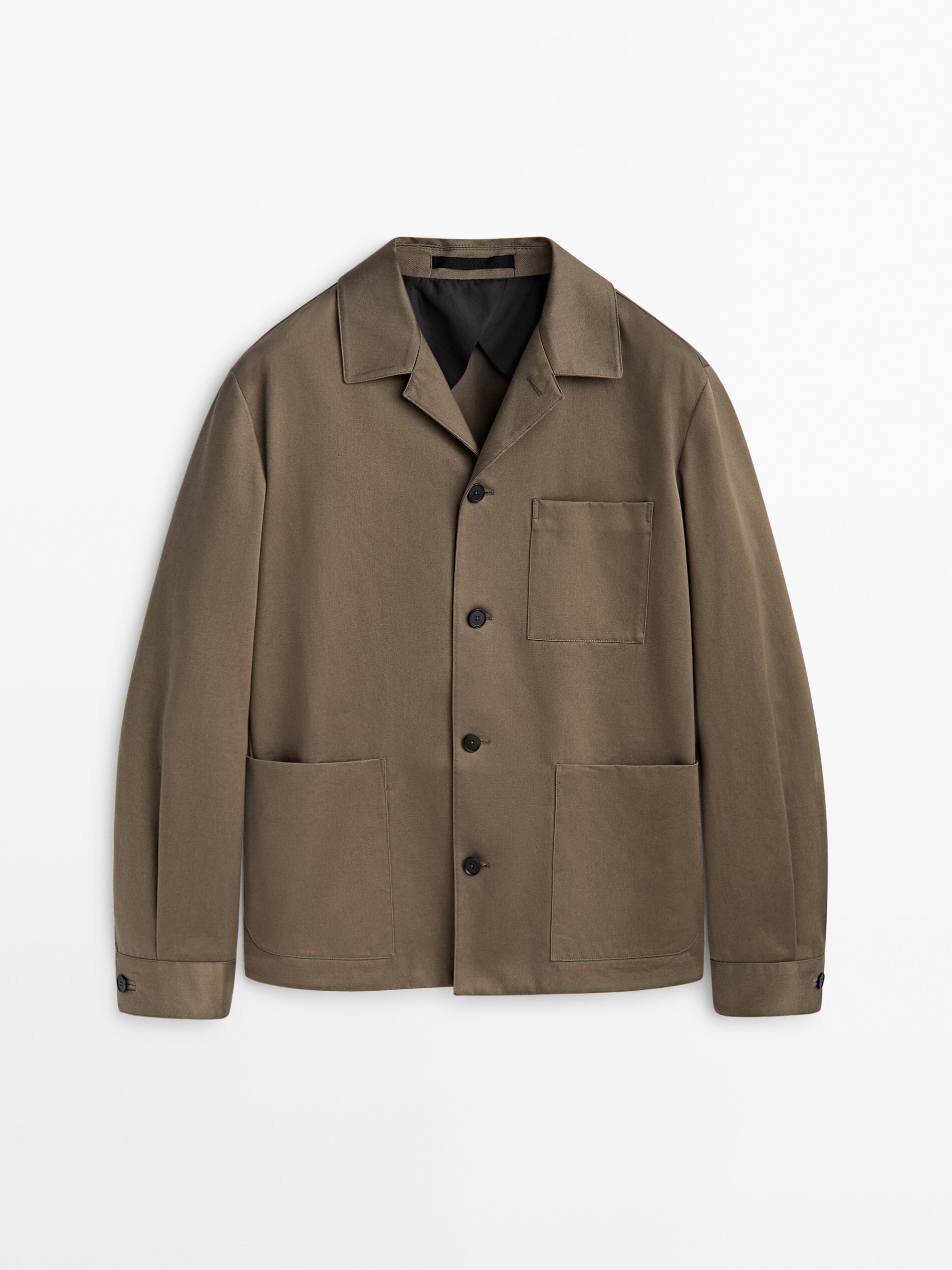 Mens discount twill overshirt
