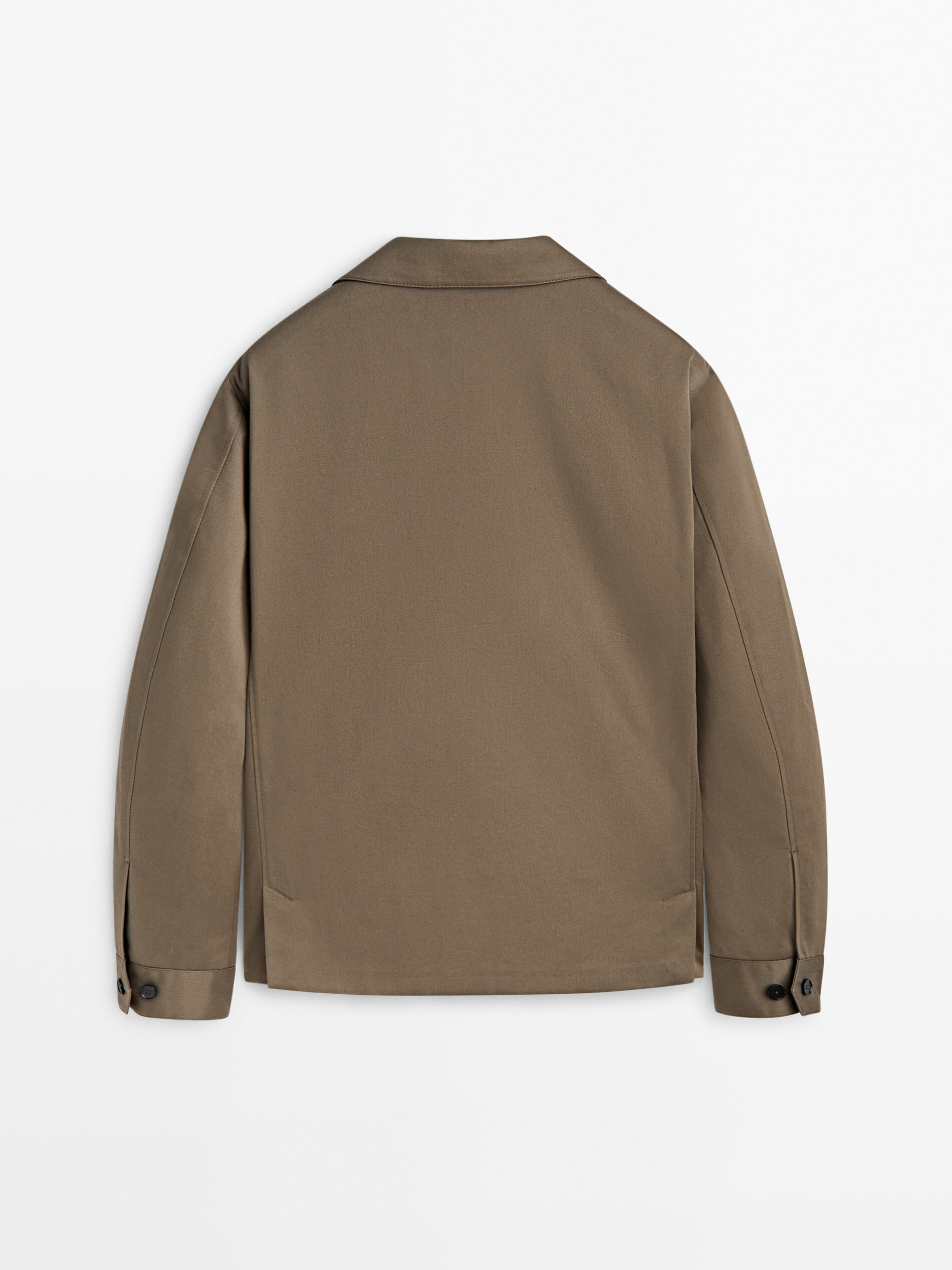Cotton twill online shirt jacket