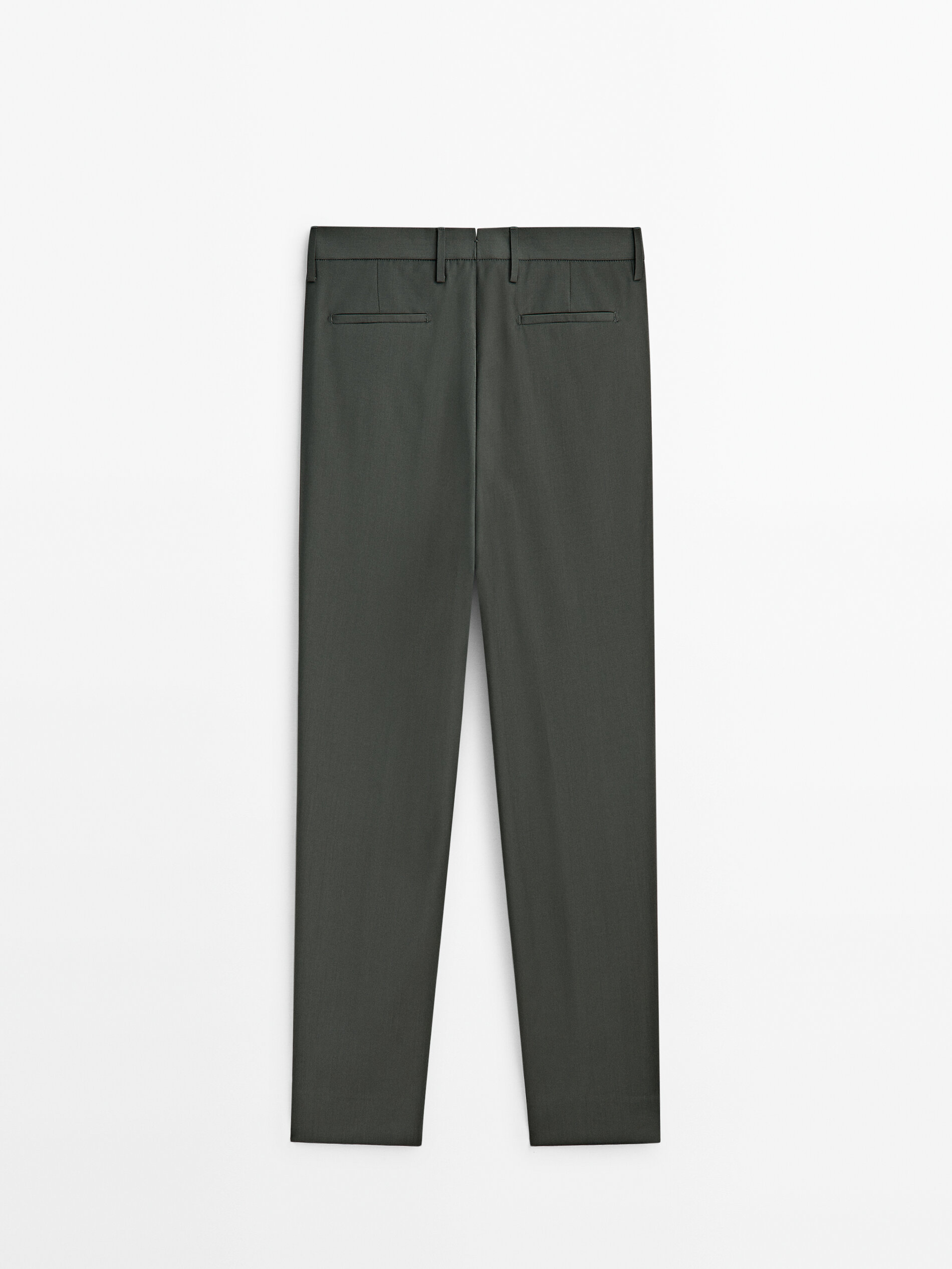 Massimo Dutti 100% wool check trousers | Vinted