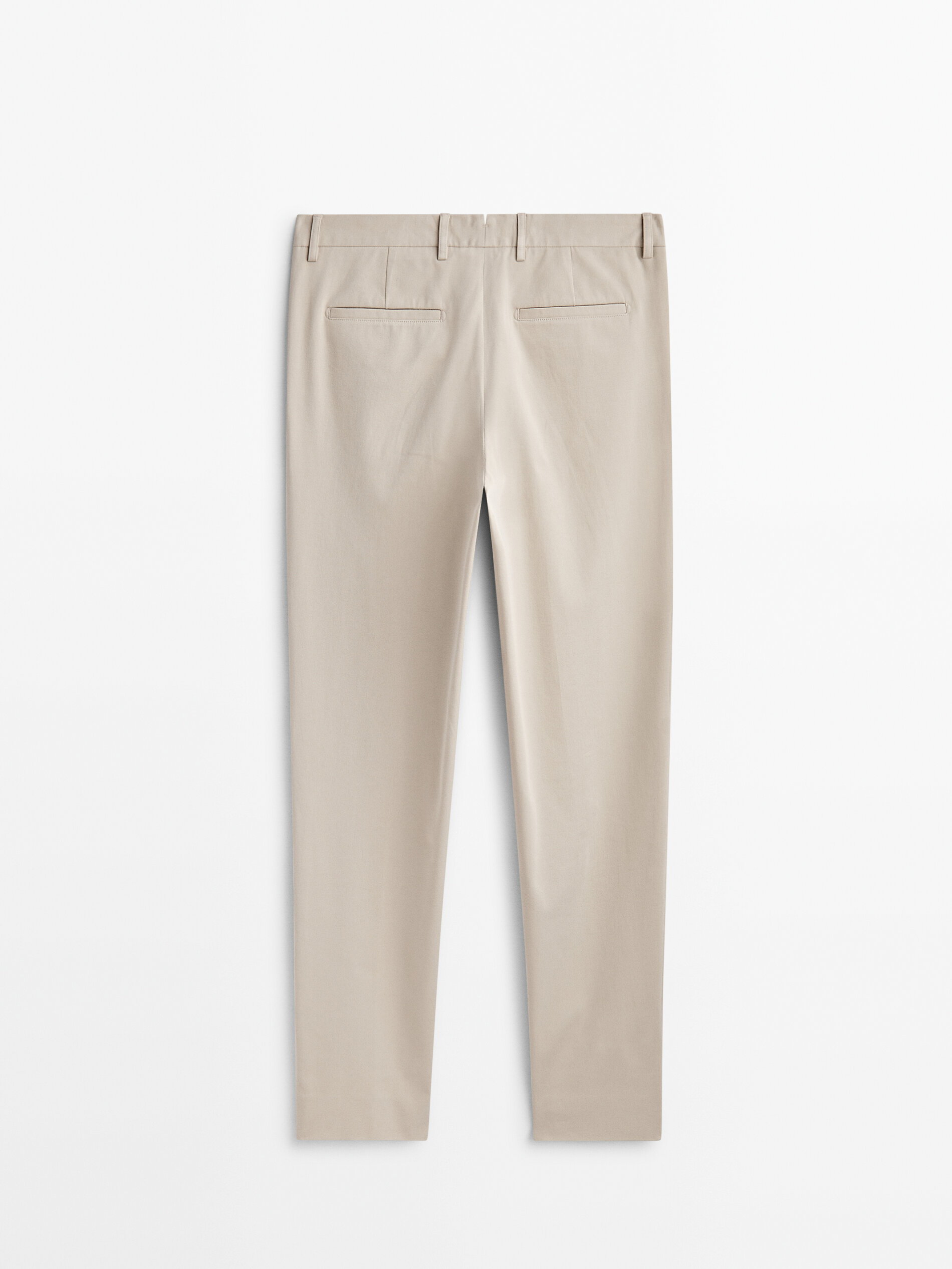 Pantal n pinzas wide fit Arena Blanco Vestir Massimo Dutti