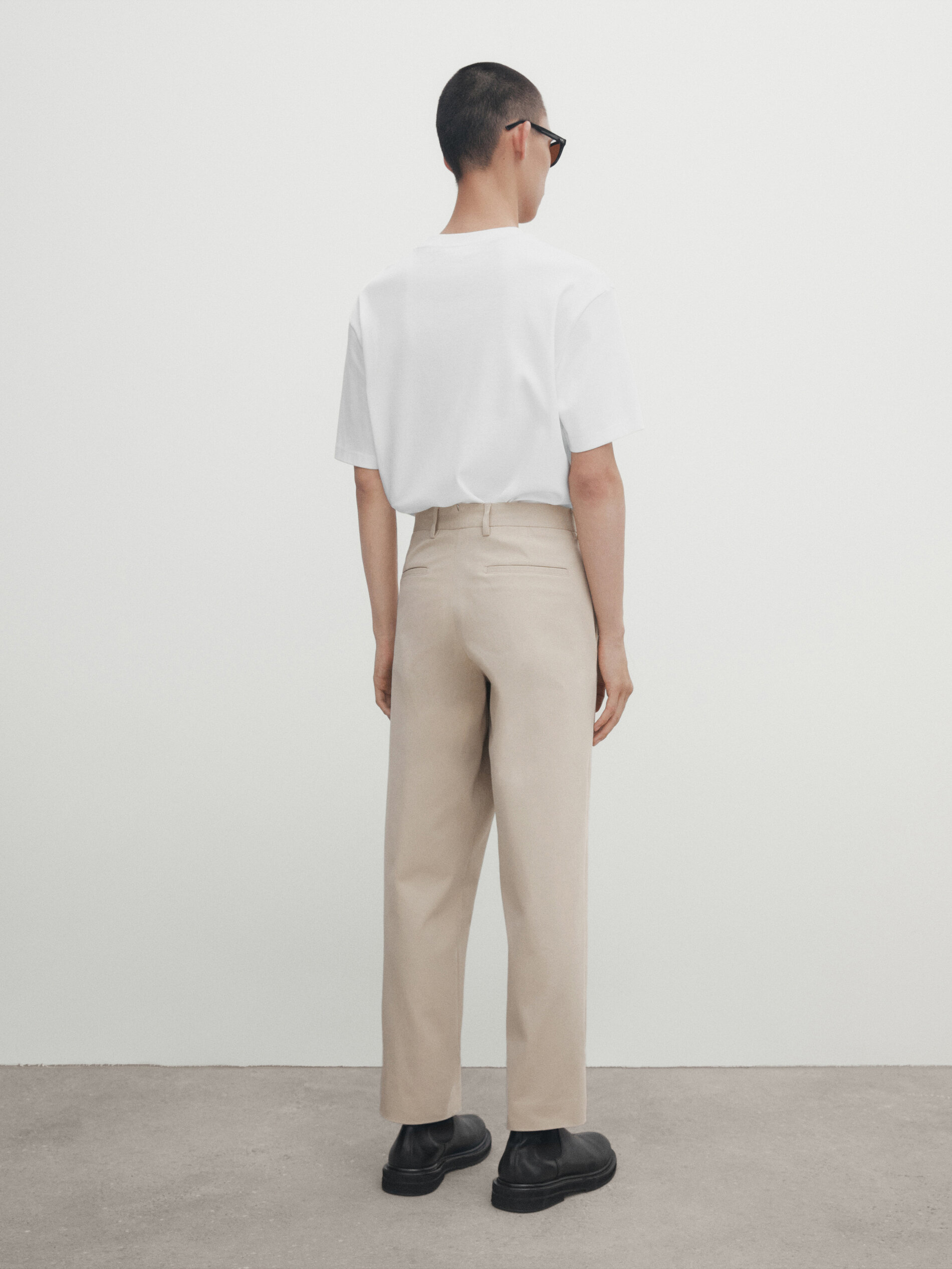 Wide fit chinos sales