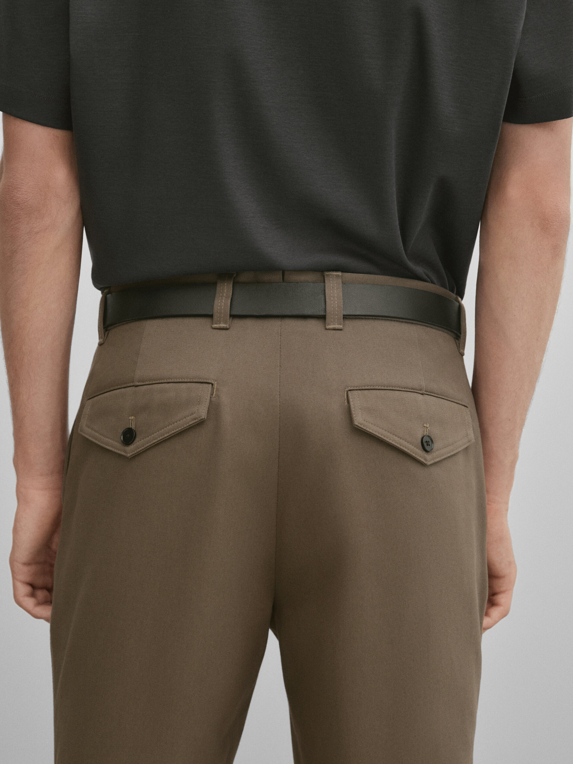 Mens extra discount wide leg trousers