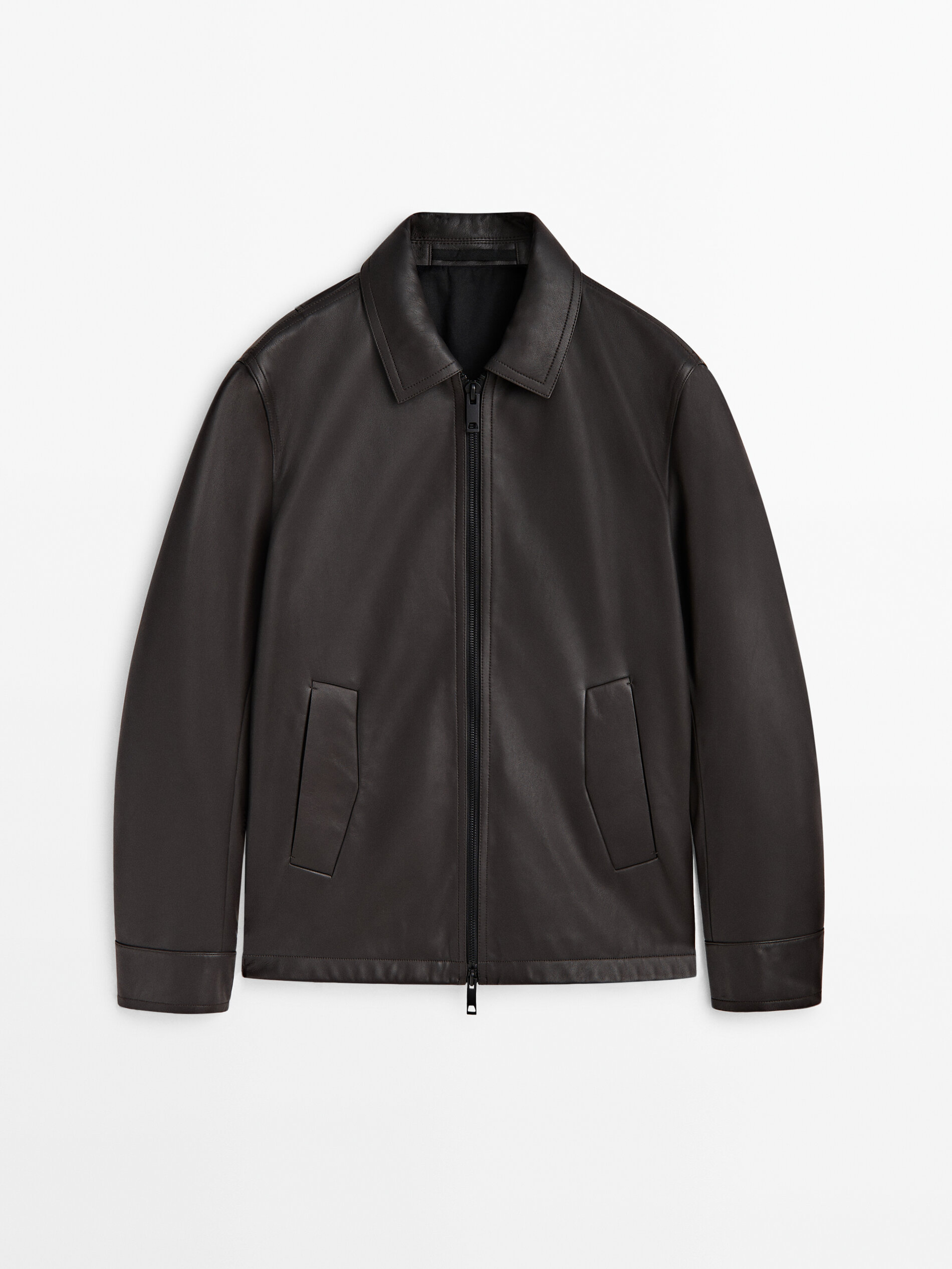 Chamarra piel shop massimo dutti