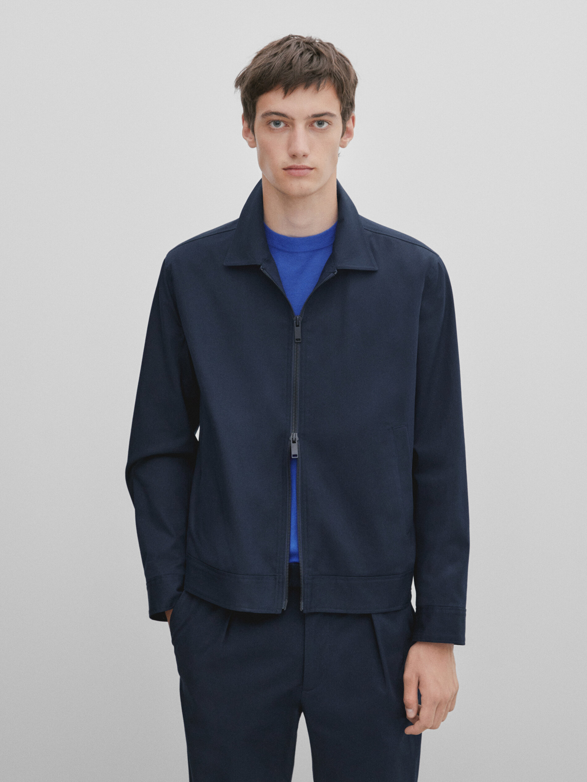 Massimo dutti discount blue jacket