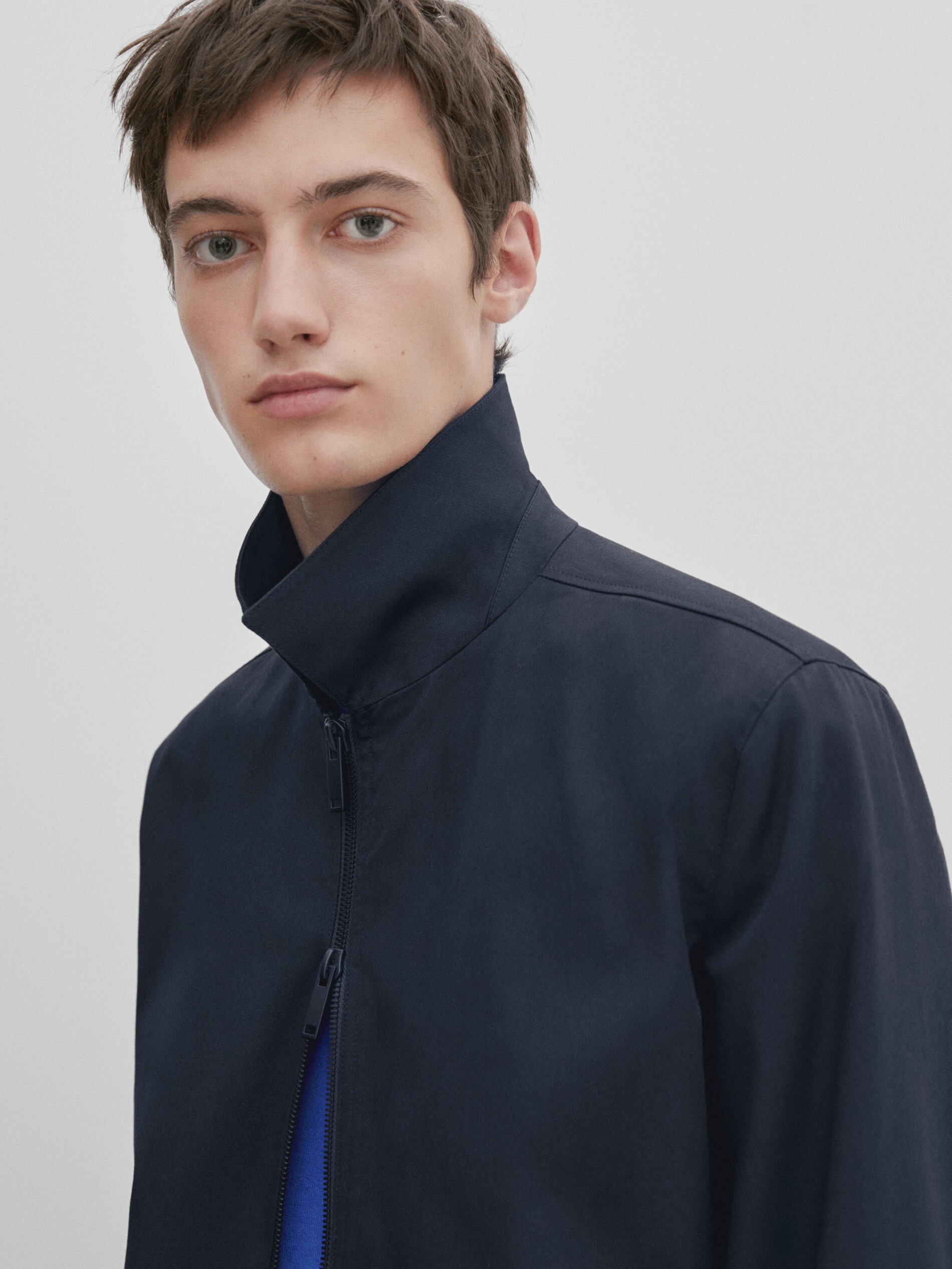 Massimo dutti blue jacket store
