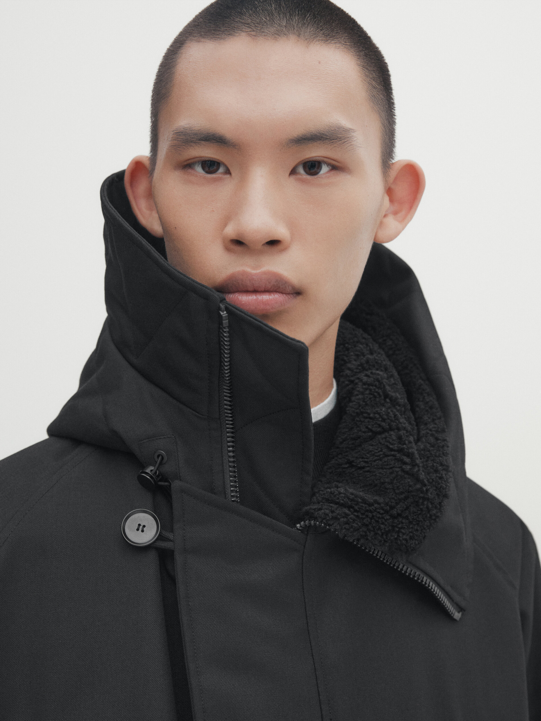 Wool best sale blend parka
