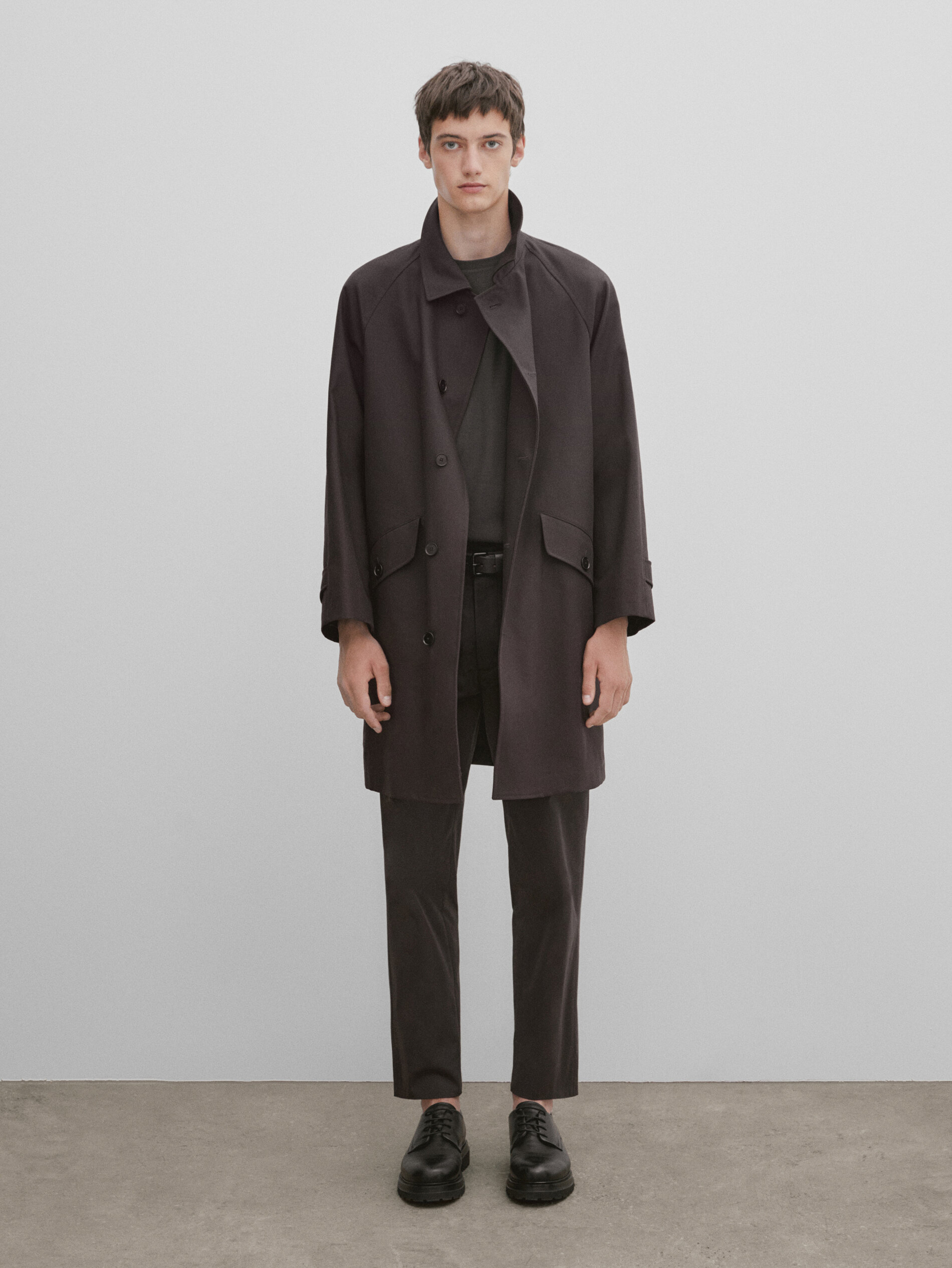 Mens best sale twill overcoat
