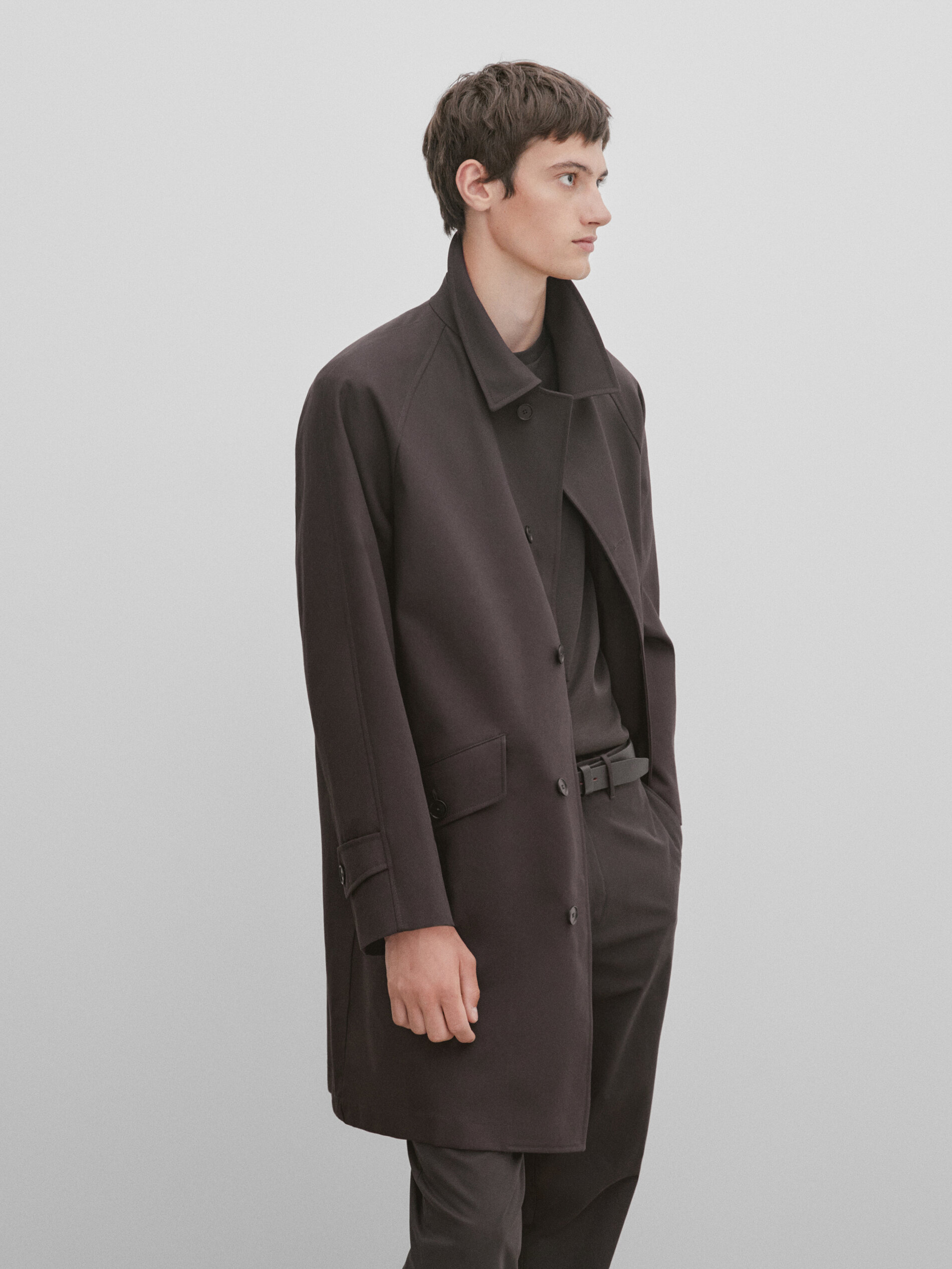 Cotton twill on sale trench coat